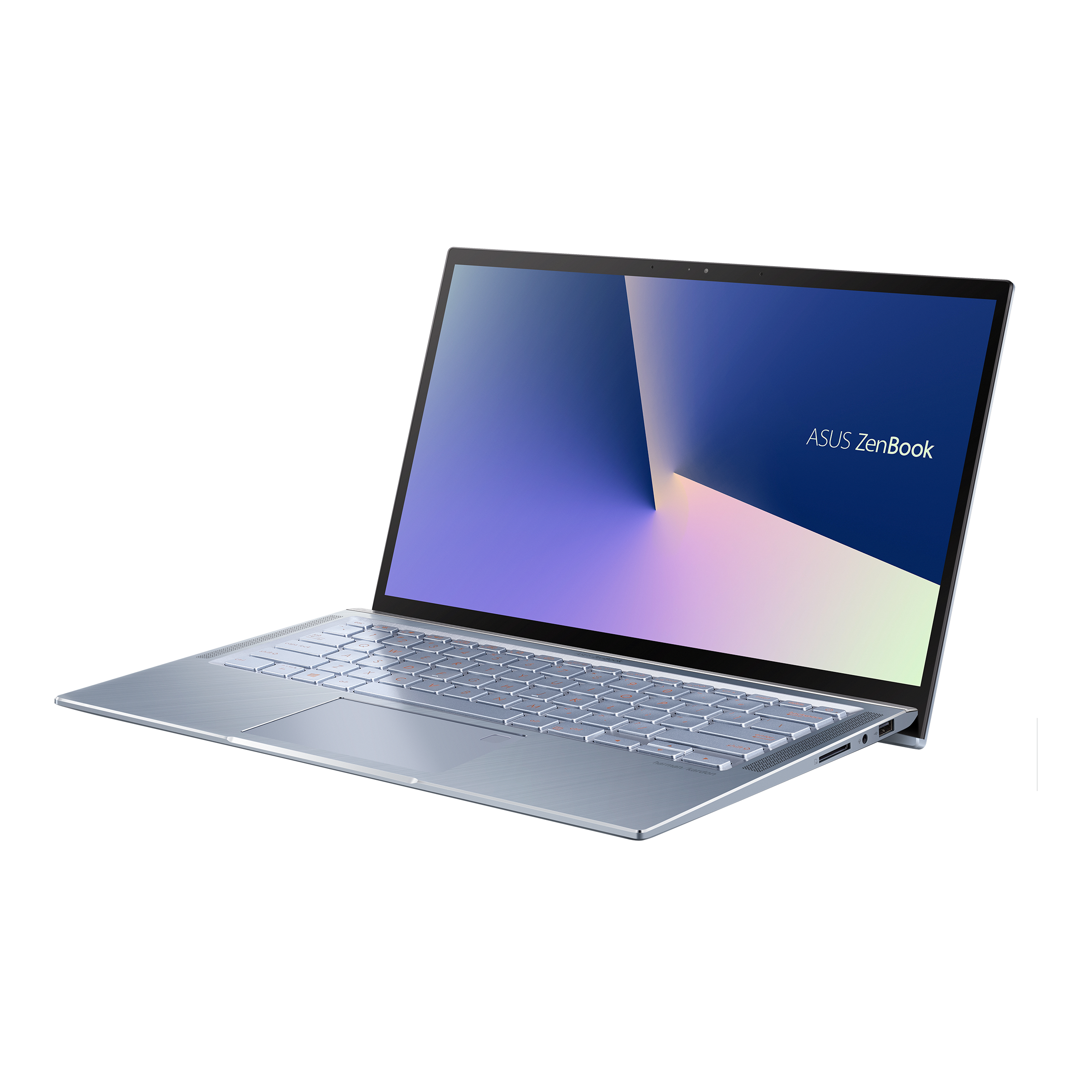 Laptop ultraportabil ASUS ZenBook UX431F, Display 14 Inch IPS FHD, Intel Core i7 8565U, 8 Gb RAM LPDDR3, 500 Gb SSD, nVidia GeForce MX250 - 2 Gb, Jack 3.5mm, HDMI, Blue Metal