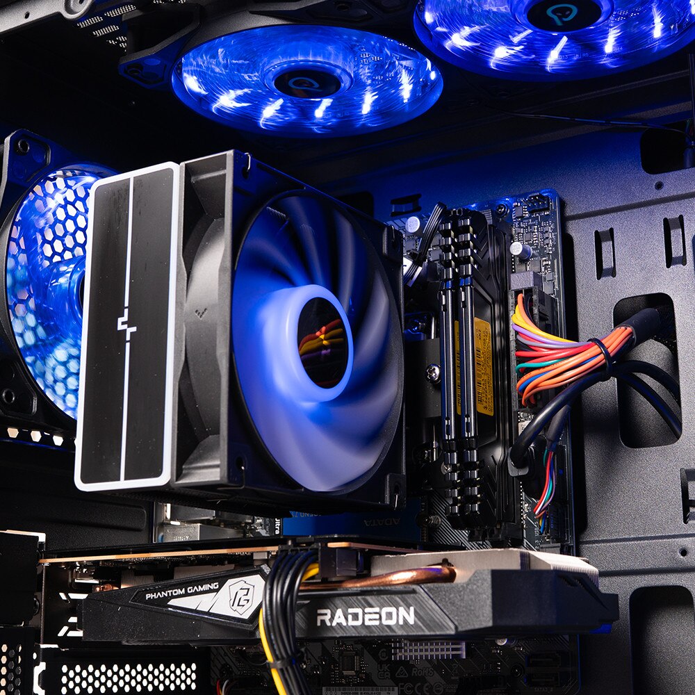 Sistem PC Gaming Spacer Ice-Hero, Procesor Intel Core i7-12700KF pana la 5.0 GHz, 16 Gb RAM DDR4, SSD 1 Tb, HDD 2 Tb, GeForce RTX 4060 8 Gb, 3 x DisplayPort, HDMI, 4 x USB 3.0, Negru - imagine 3