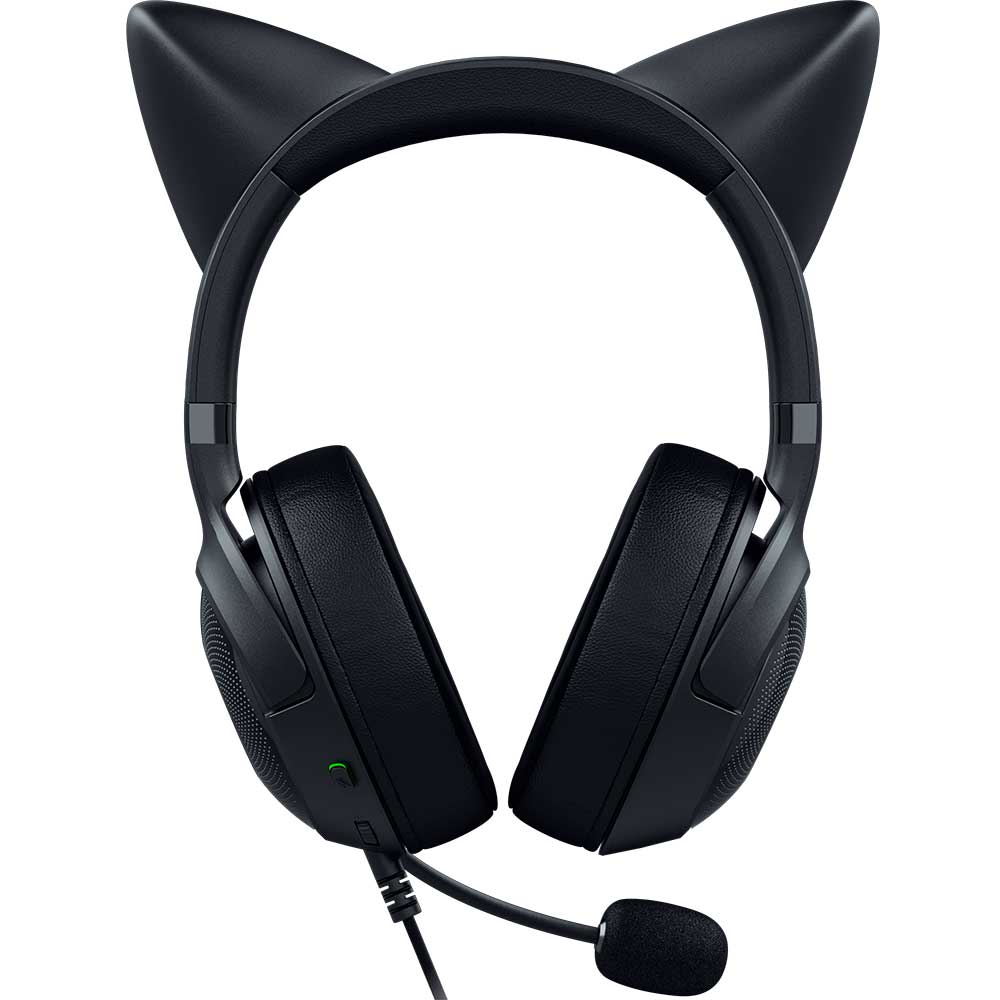 Casti Gaming Razer Kraken Kitty V2, Difuzoare 40 mm, Sunet Surround 7.1, Microfon HyperClear Cardioid, Iluminare Chroma RGB, USB-A, Black - imagine 2