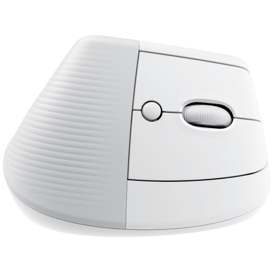 Mouse Wireless Ergonomic Logitech Lift For Mac, Vertical, 4000 DPI, Bluetooth, SmartWheel, Silent Click, Pale Gray