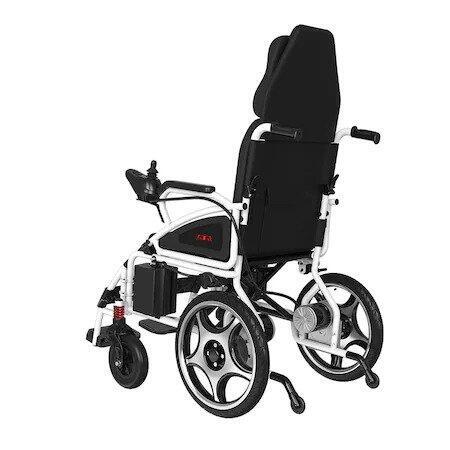 Scaun Cu Rotile Electric Antar AT52313, 2 x 250 W, Acumulator 24 V 12 Ah, Viteza Maxima 6 km/h, Autonomie Pana La 20 km, Sarcina Maxima 120 kg, Pliabil, Spatar Reglabil, Black