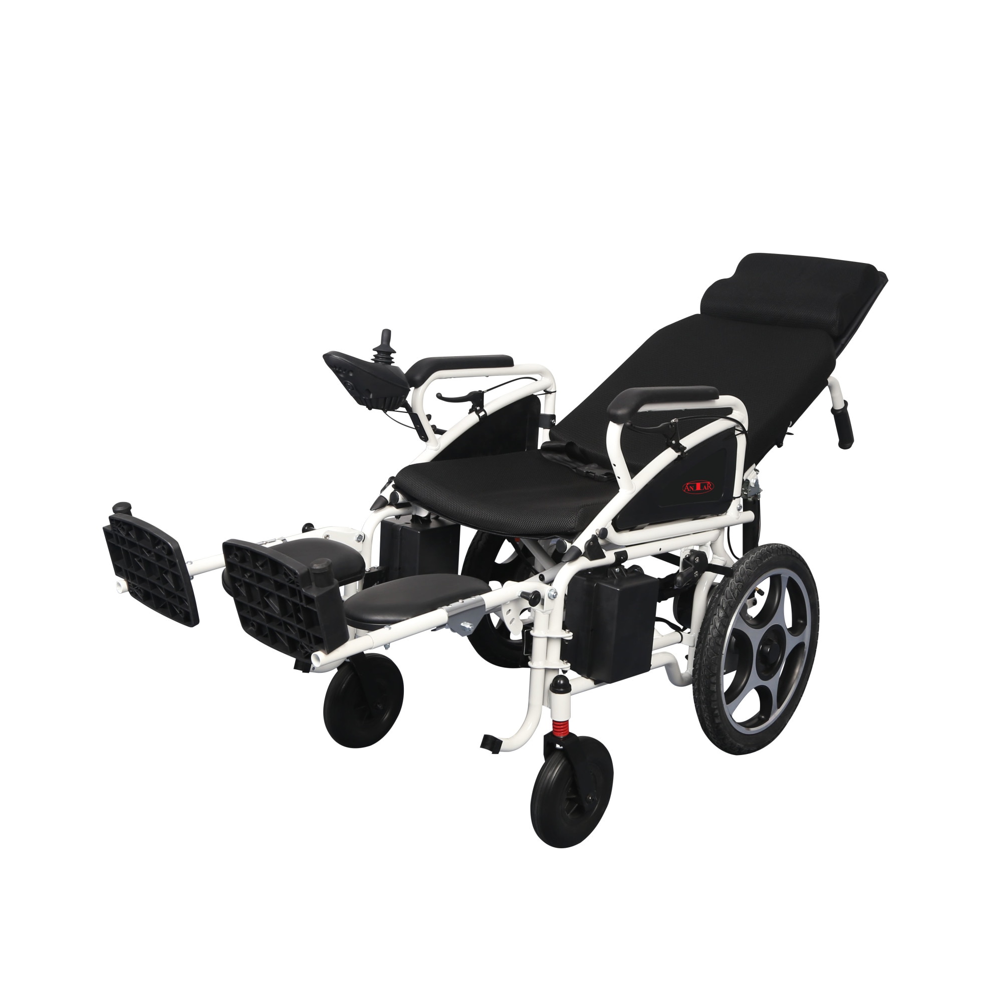 Scaun Cu Rotile Electric Antar AT52313, 2 x 250 W, Acumulator 24 V 12 Ah, Viteza Maxima 6 km/h, Autonomie Pana La 20 km, Sarcina Maxima 120 kg, Pliabil, Spatar Reglabil, Black - imagine 2