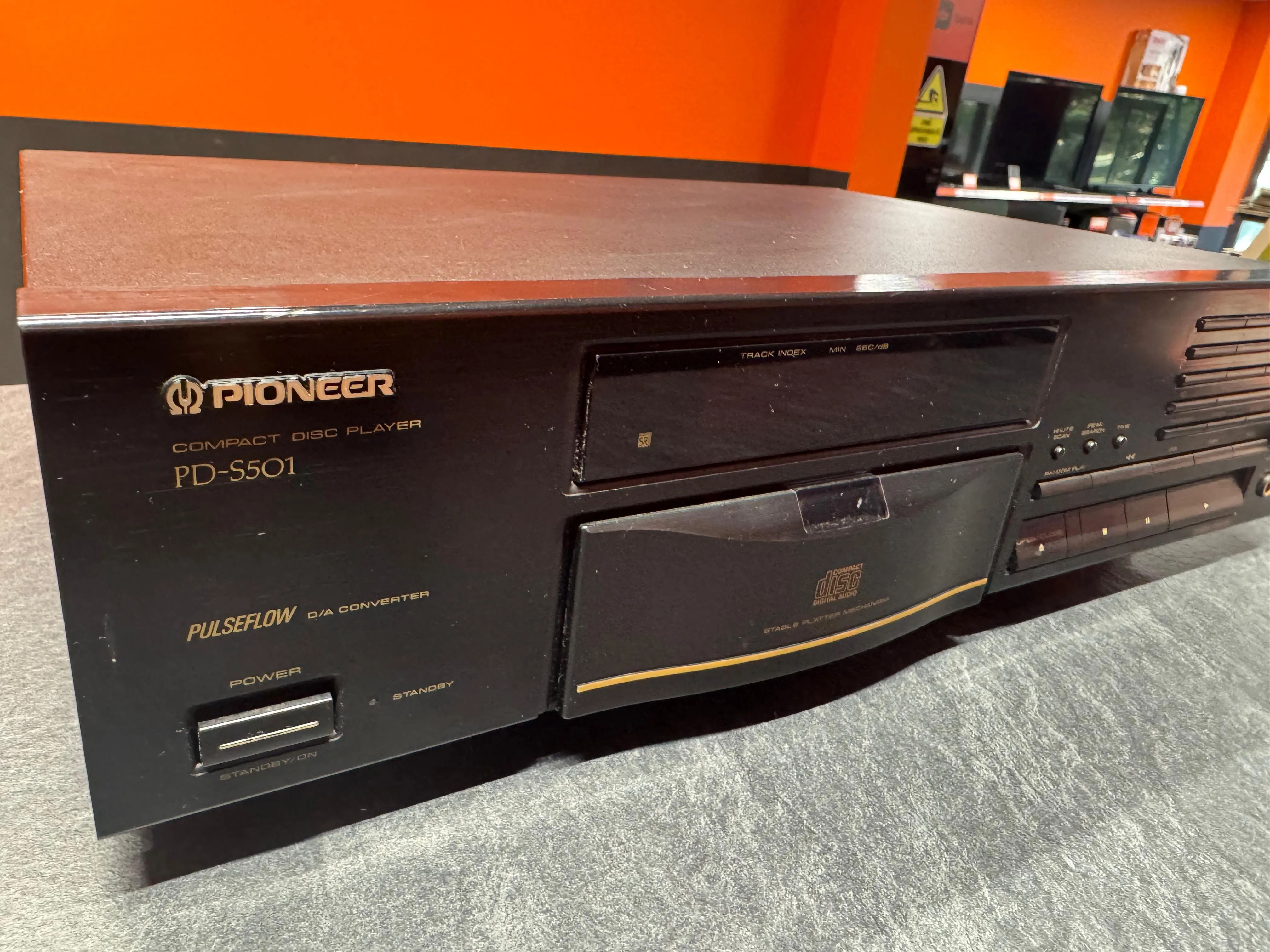 CD Player Pioneer PD-S501, 2Hz-20kHz, 104dB, THD 0.003, Telecomanda, Negru - imagine 2