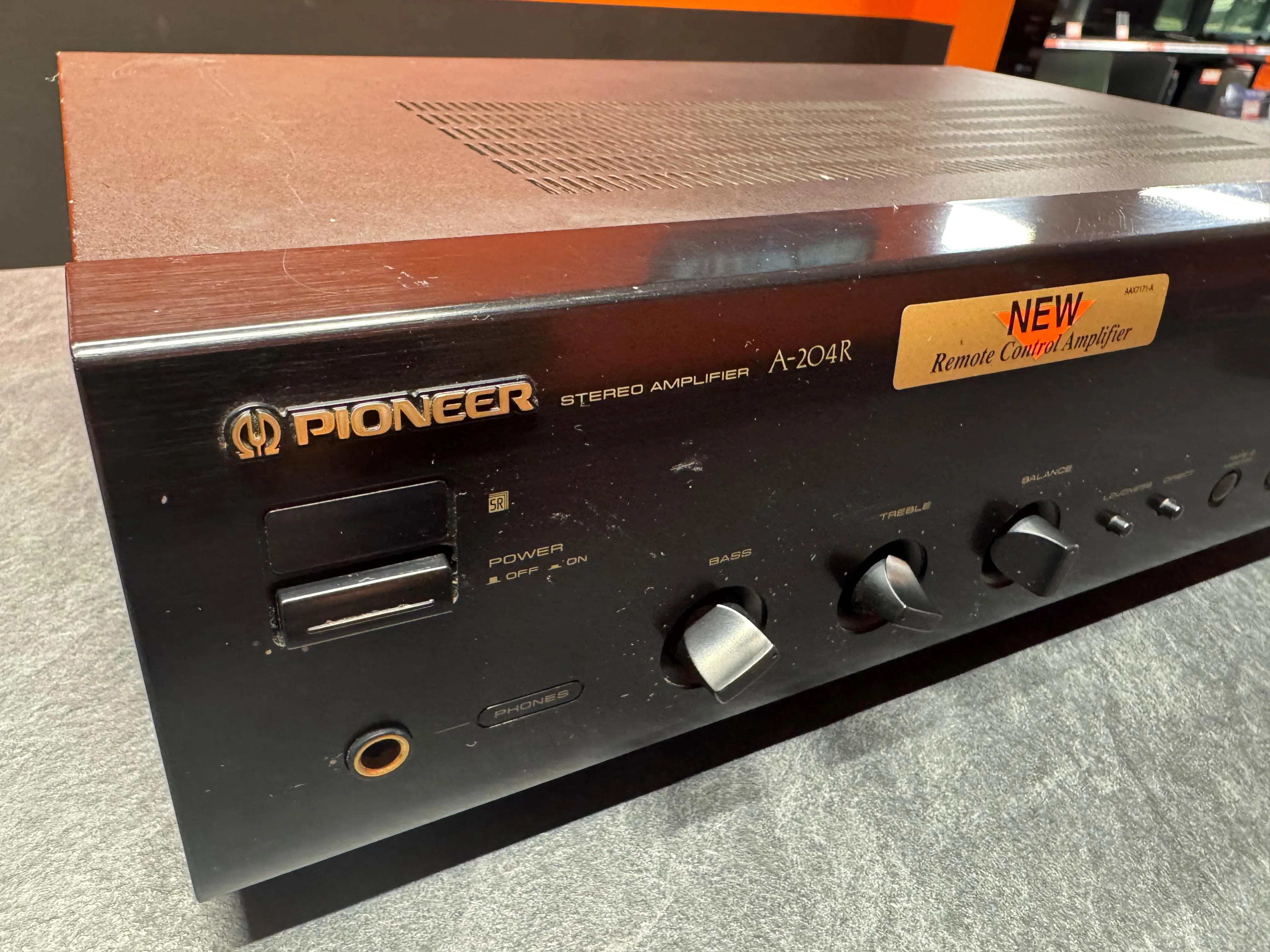 Amplificator Stereo Pioneer A-204R , 2x35W la 8 Ohm, Phono MM, 5Hz-100kHz, Negru - imagine 2