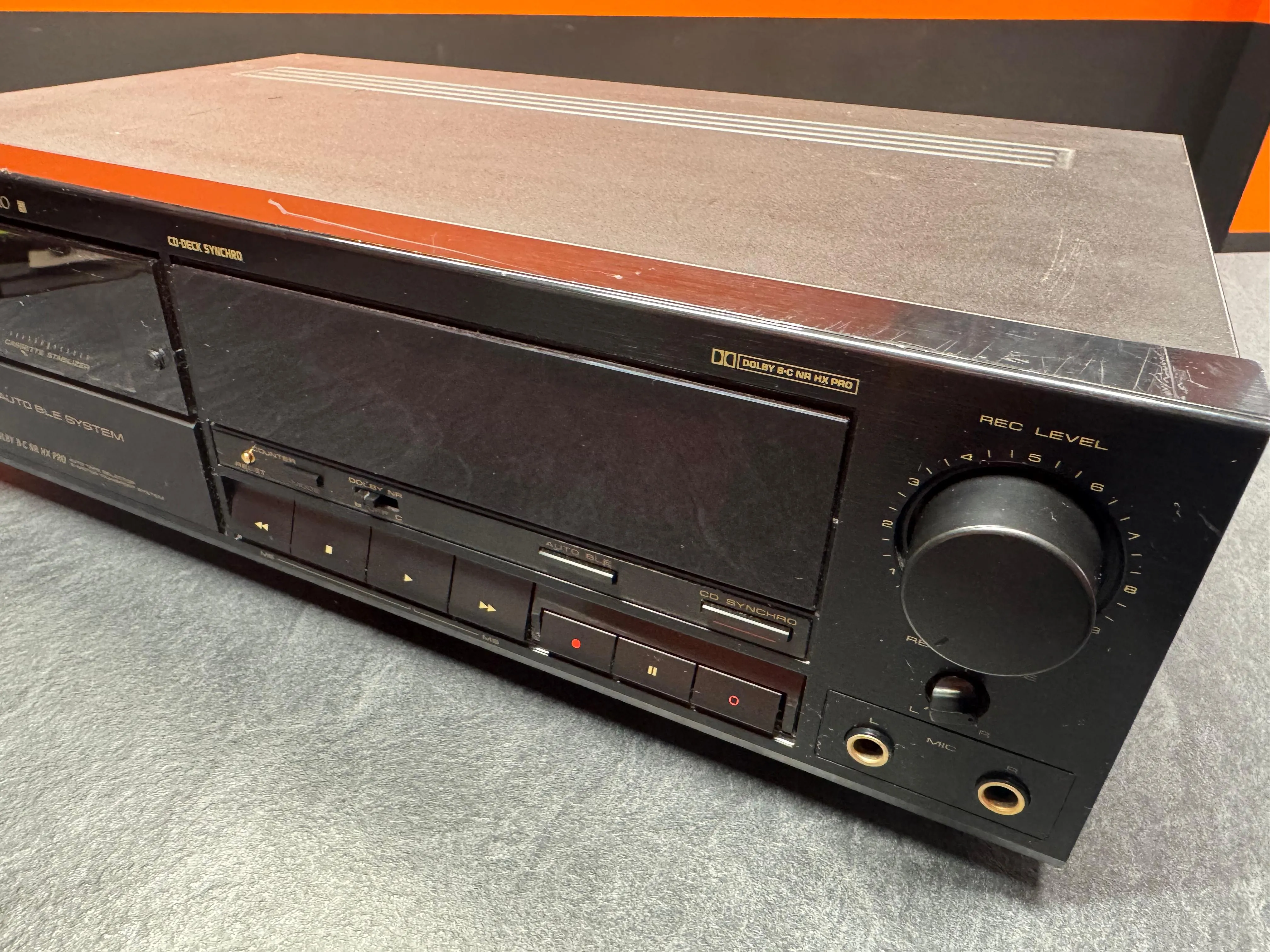 Pioneer CT-S310 Cassette Deck, 2 Capete, Dolby B/C, HX Pro, Metal Tape, 25Hz-18kHz, Negru - imagine 2