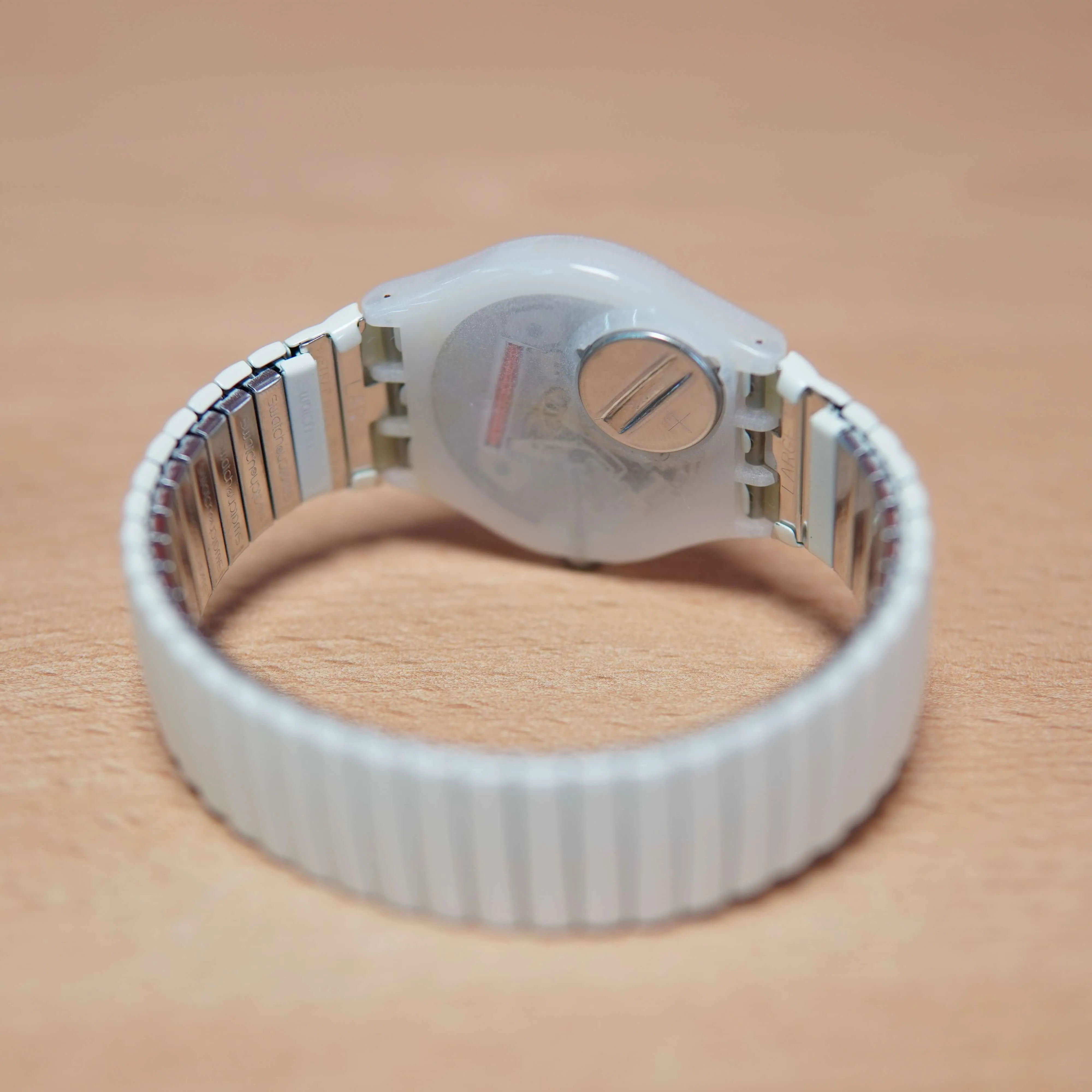 Ceas Swatch Gw702 Analog Quartz, Crem - imagine 8