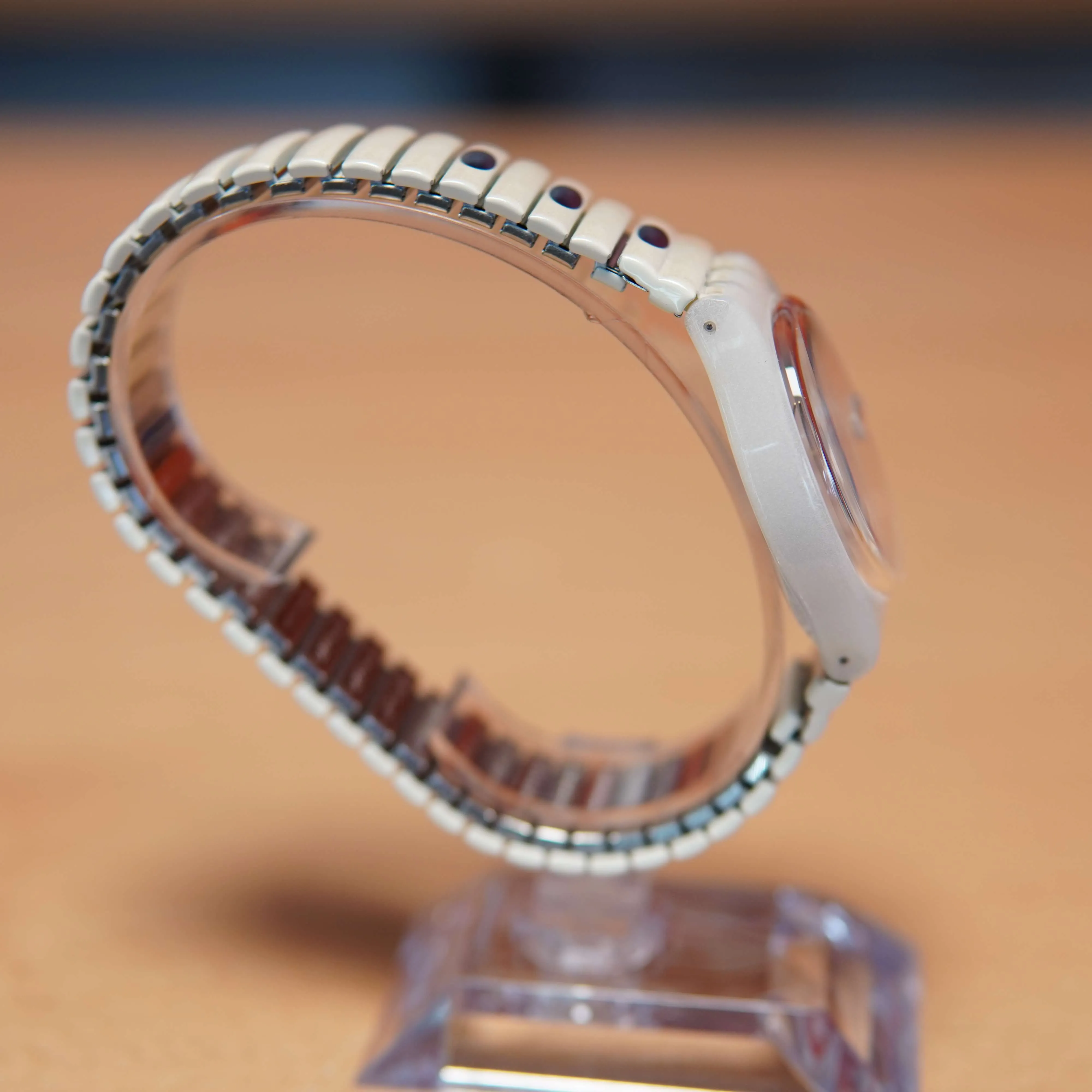 Ceas Swatch Gw702 Analog Quartz, Crem - imagine 4