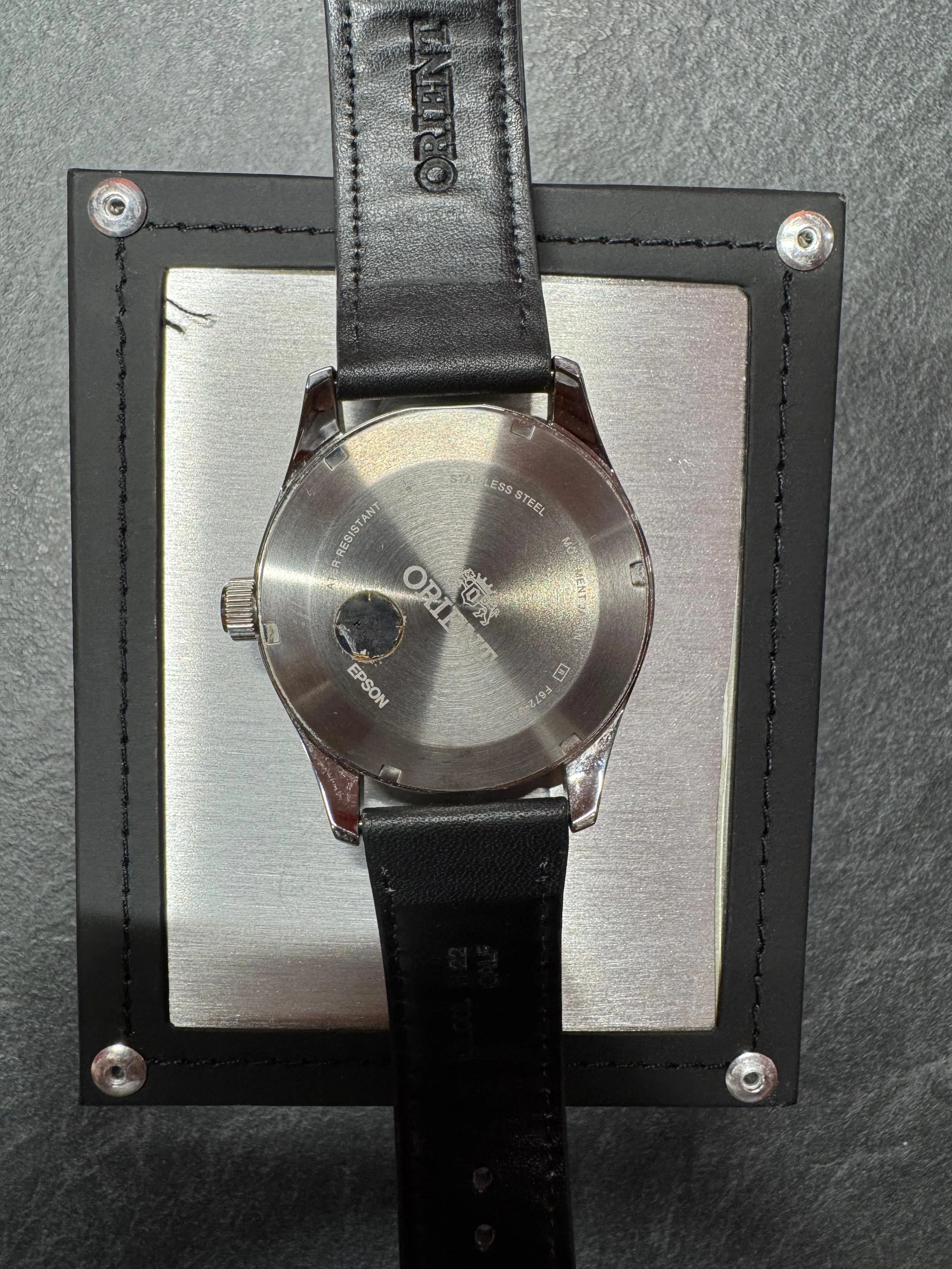 Ceas barbatesc Orient Sports Pilot Flight RA-AC0H03B10B, 42.4mm, Automatic, 22 rubine, Data, 100M, Curea piele, Carcasa otel inoxidabil, Analog - imagine 4