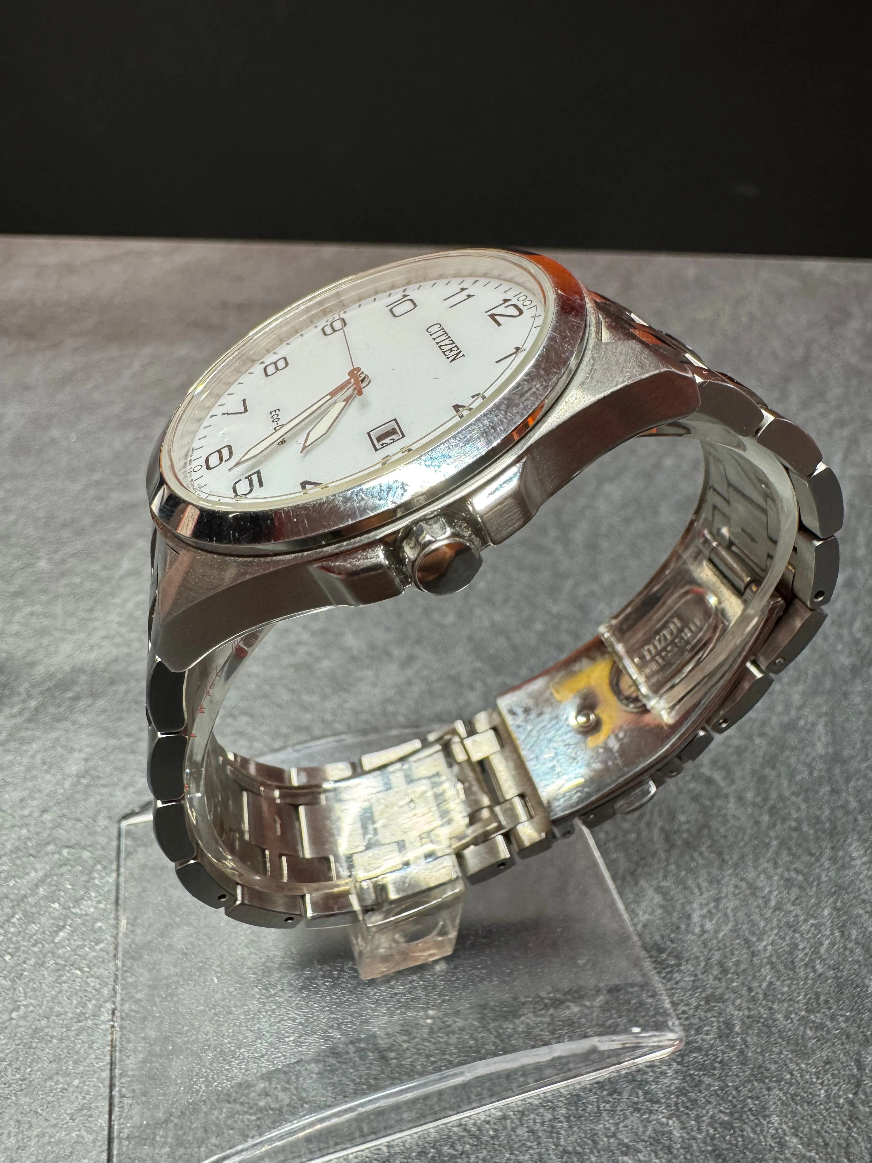 Ceas barbatesc Citizen Eco-Drive Sports BM7108-81A, 40mm, Mecanism solar E111, Curea si carcasa otel inoxidabil, Geam safir, 10ATM, Analog - imagine 2