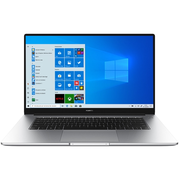 Laptop Huawei MateBook D15, Display 15.6 inch FHD, AMD Ryzen 5 3500U 3.7 GHz 4-Core, 8 Gb RAM, SSD 256 Gb, Radeon Vega 8, USB, HDMI, USB-C, Jack 3.5mm, Mystic Silver - imagine 2