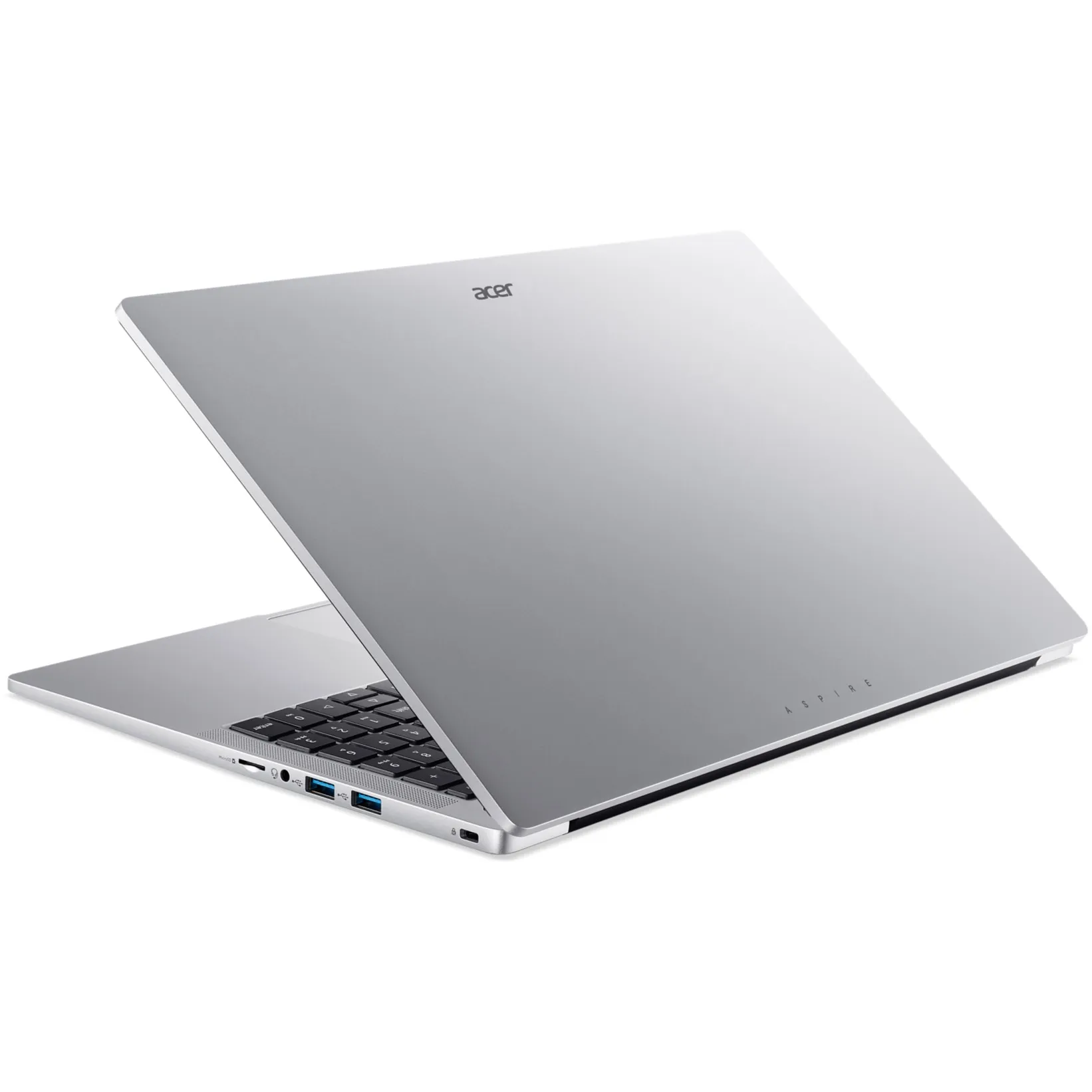Laptop Acer Aspire Lite 15 AL15-32P-C49X, Display IPS 15.6 Full HD, Intel Celeron N4500 2.8GHz 2-Core, 8 Gb DDR4, SSD 256 Gb, Intel UHD Graphics, USB-C, HDMI, USB-A, Silver - imagine 3