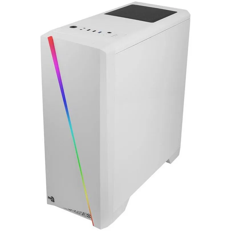 Sistem PC Gaming AeroCool Cylon RGB, i5-9400F pana la 4.10 GHz Turbo, 8 Gb RAM DDR4, SSD 120 Gb, HDD 1 Tb, nVidia GTX 1650 4 Gb, Display Port, HDMI, DVI, Alb - imagine 2