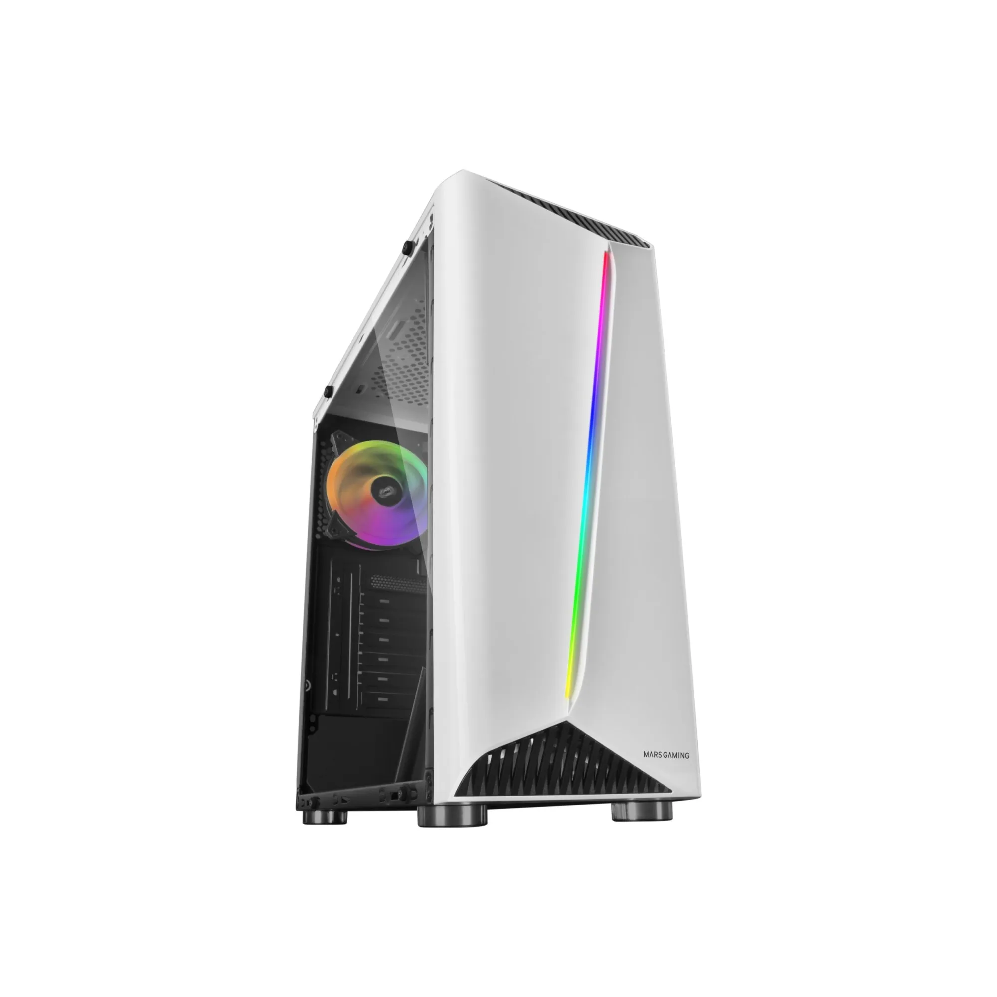 Sistem PC Gaming AeroCool Cylon RGB, i5-9400F pana la 4.10 GHz Turbo, 8 Gb RAM DDR4, SSD 120 Gb, HDD 1 Tb, nVidia GTX 1650 4 Gb, Display Port, HDMI, DVI, Alb - imagine 4