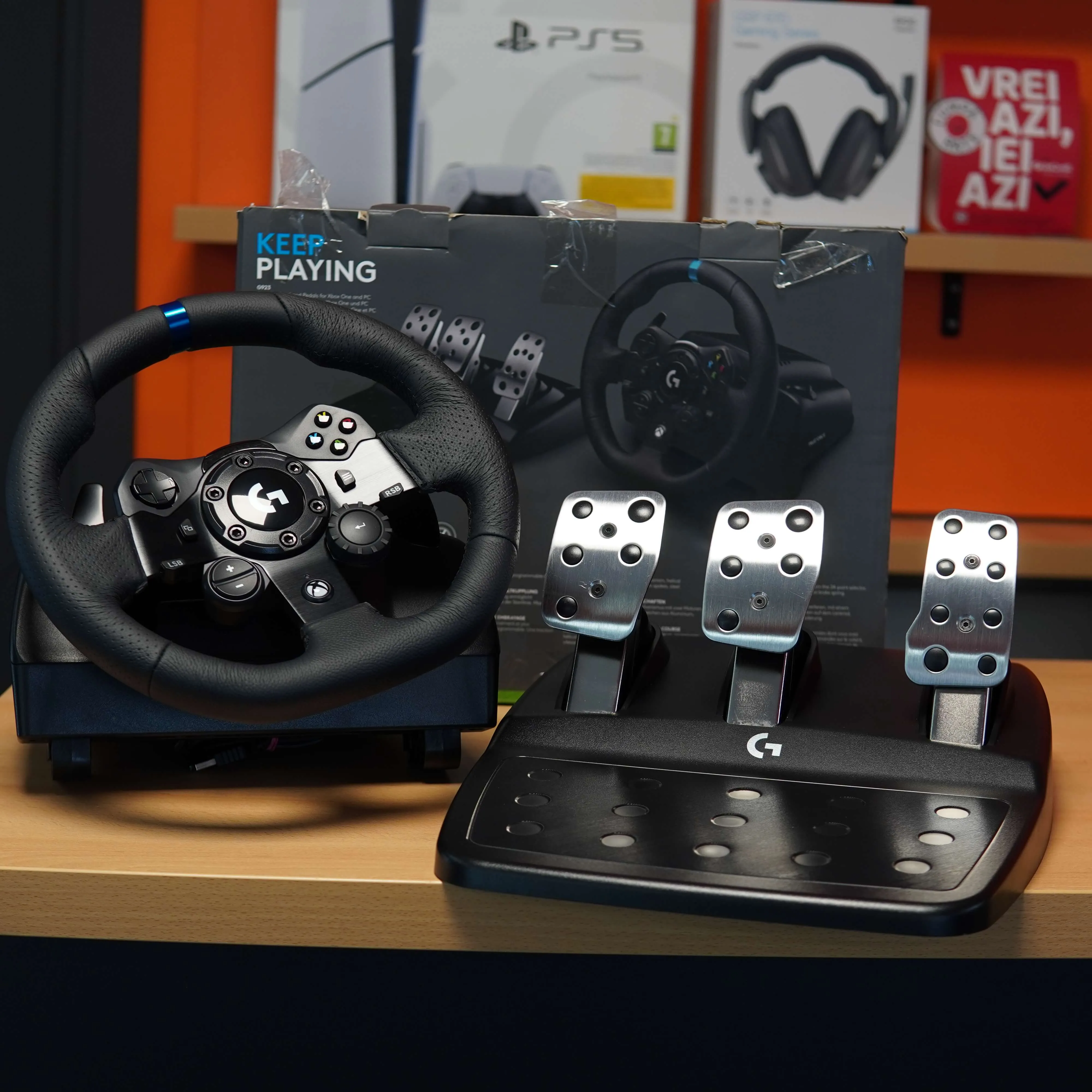 Volan Gaming Logitech TrueForce G923 (PC/Xbox One), Negru - imagine 2
