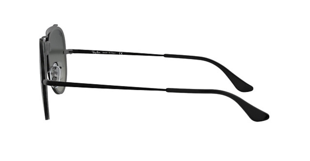 Ochelari de soare unisex Ray-Ban Blaze Aviator RB3584N 153/11, Latime lentile 61mm, Lungime brate 145mm, Punte nazala 13mm, Inaltime lentile 54mm, Negru/Gri - imagine 2