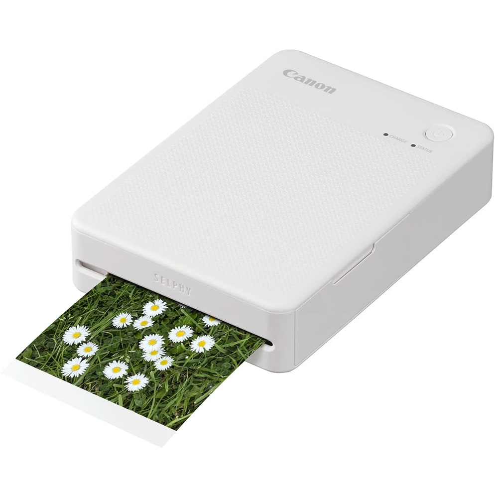 Imprimanta foto portabila Canon SELPHY QX20, sublimare termica, Wi-Fi, format patrat si card, USB-C, Alb (Produs NOU!) - Garantie 24 LUNI