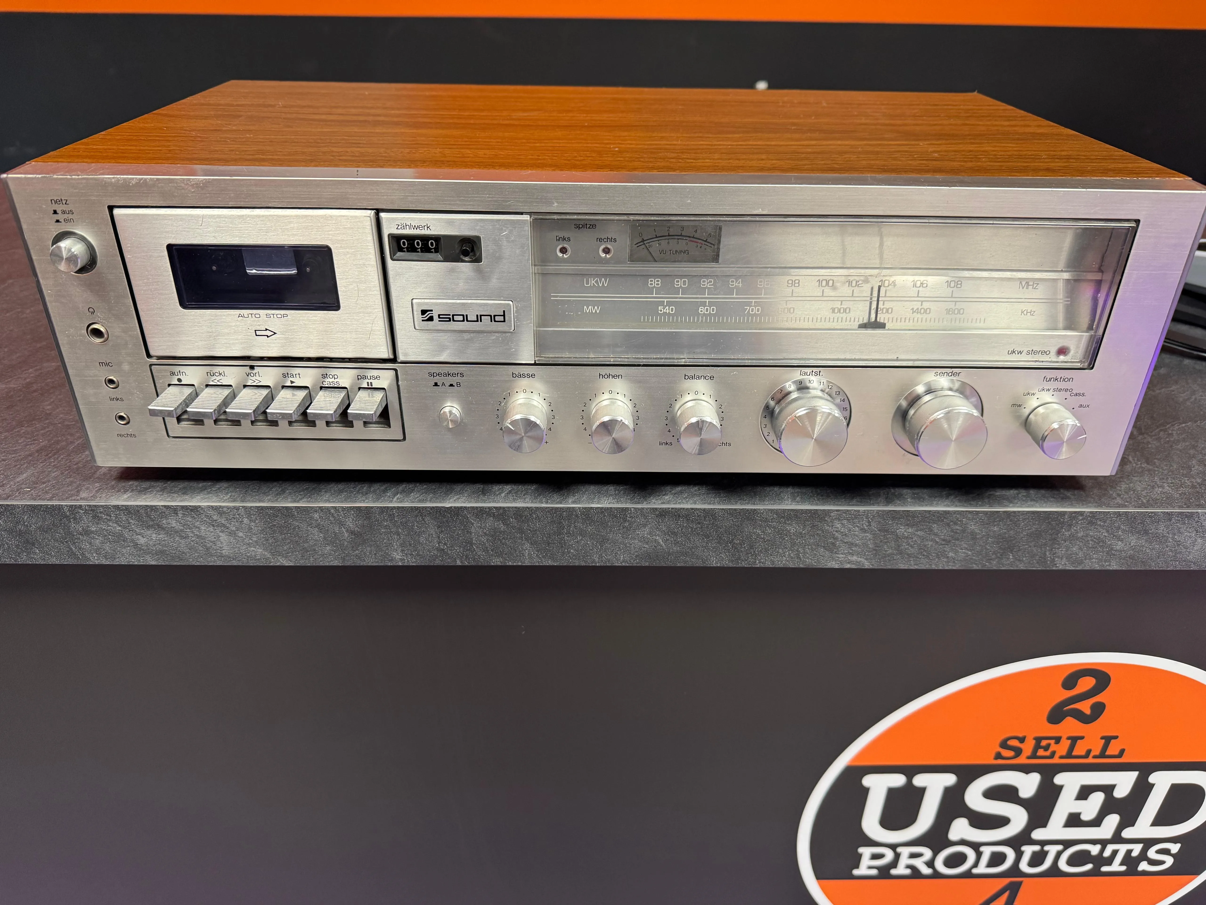 Receiver Stereo Vintage Marantz Sound C-5080, Deck, Radio FM/MW, Amplificator Stereo, Speaker A/B, Intrari DIN, 1982 - imagine 3