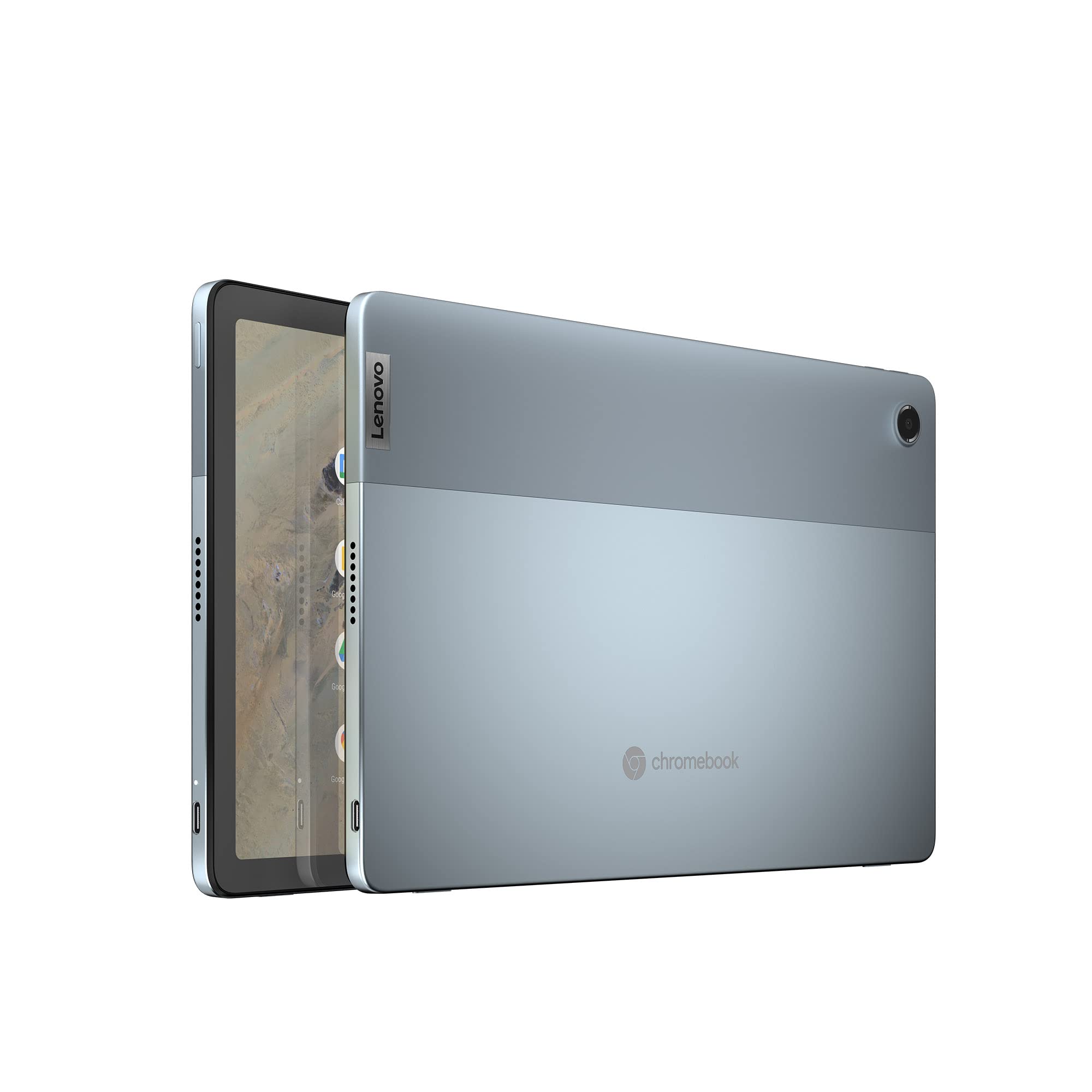 Chromebook Lenovo Ideapad Duet 3, Display 10.95 Inch 2K, Procesor, Qualcomm Snapdragon 7C, 4 Gb RAM, EEMC 128 Gb, ChromeOS, WIFI, Bluetooth, Misty Blue - imagine 2