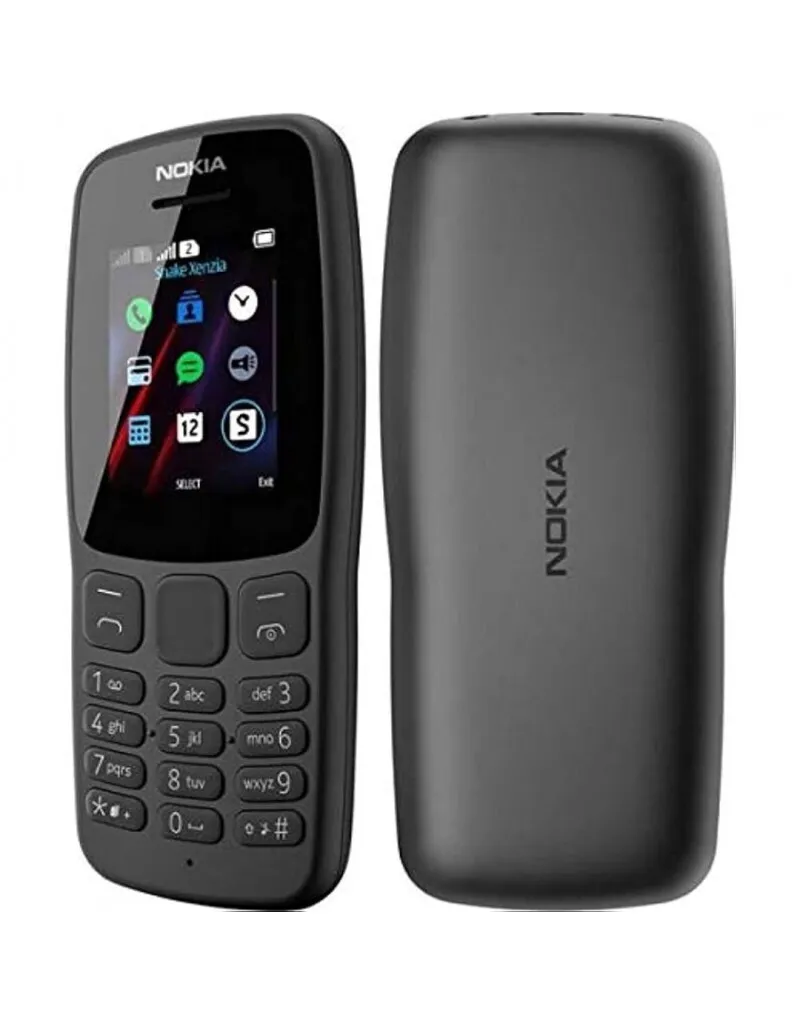 Telefon mobil Nokia 106, Dual SIM, Negru - imagine 3