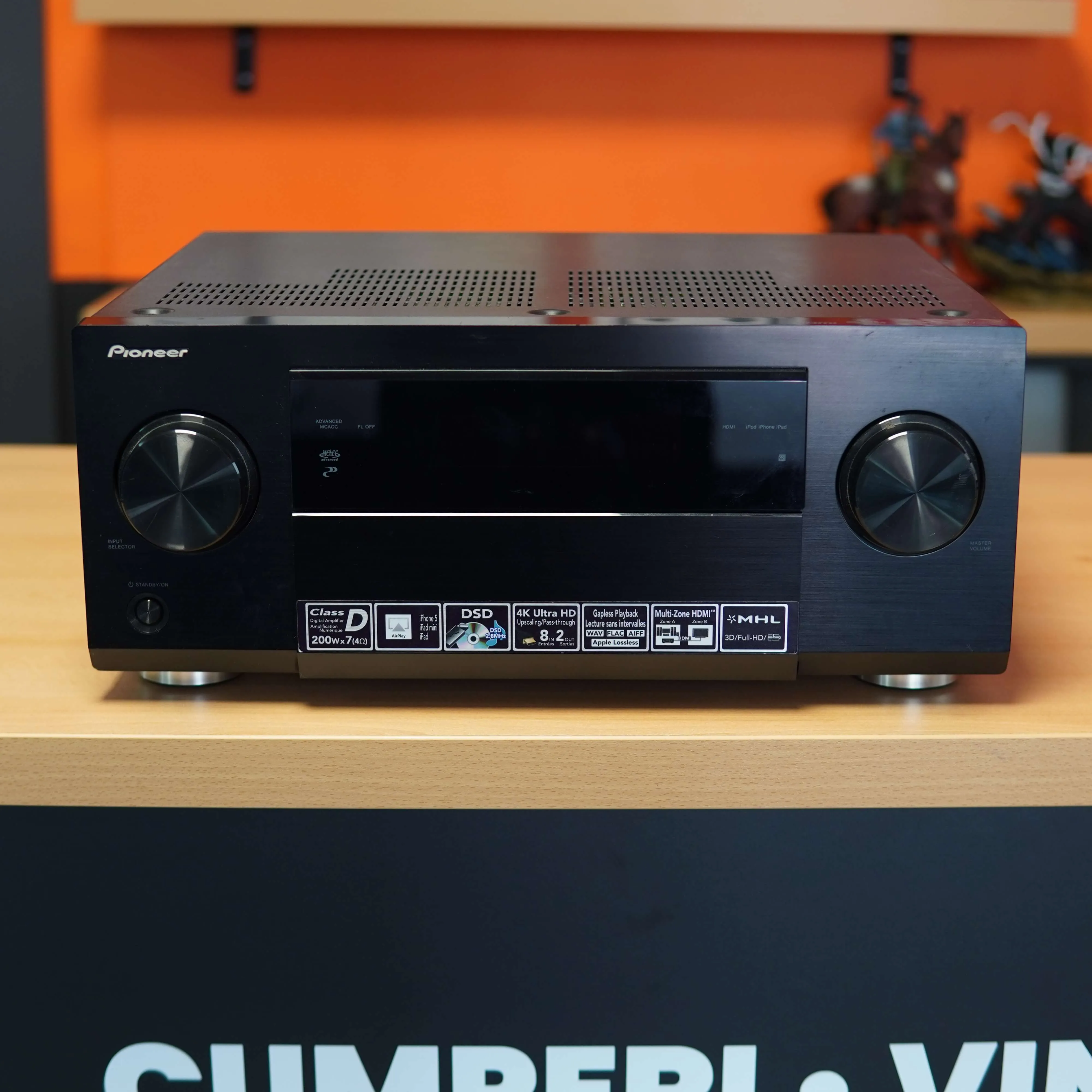 Aplificator Pioneer SC-1223, AirPlay, HDMI, AUX, USB, 4K, 200Wx7, Negru - imagine 3