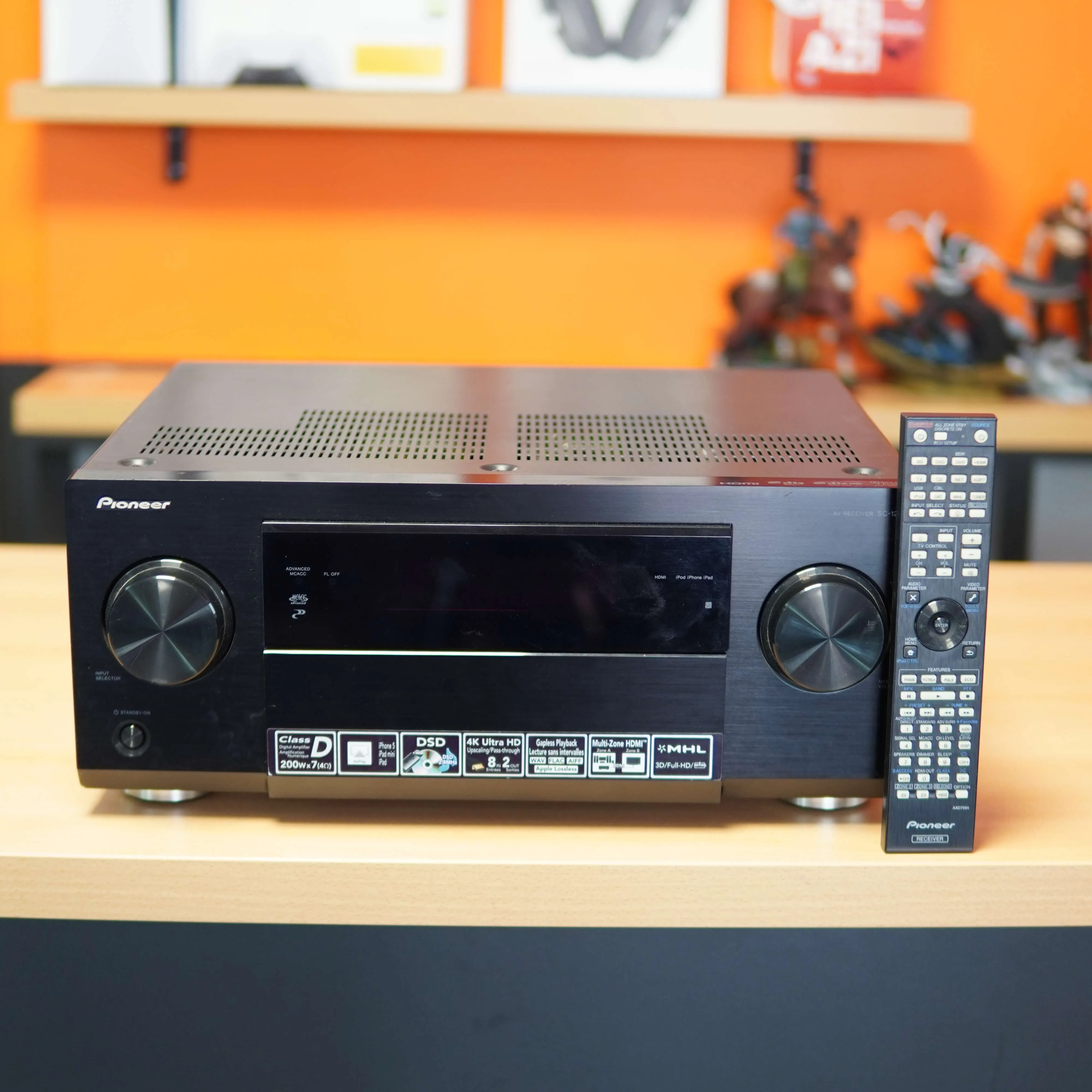 Aplificator Pioneer SC-1223, AirPlay, HDMI, AUX, USB, 4K, 200Wx7, Negru - imagine 2