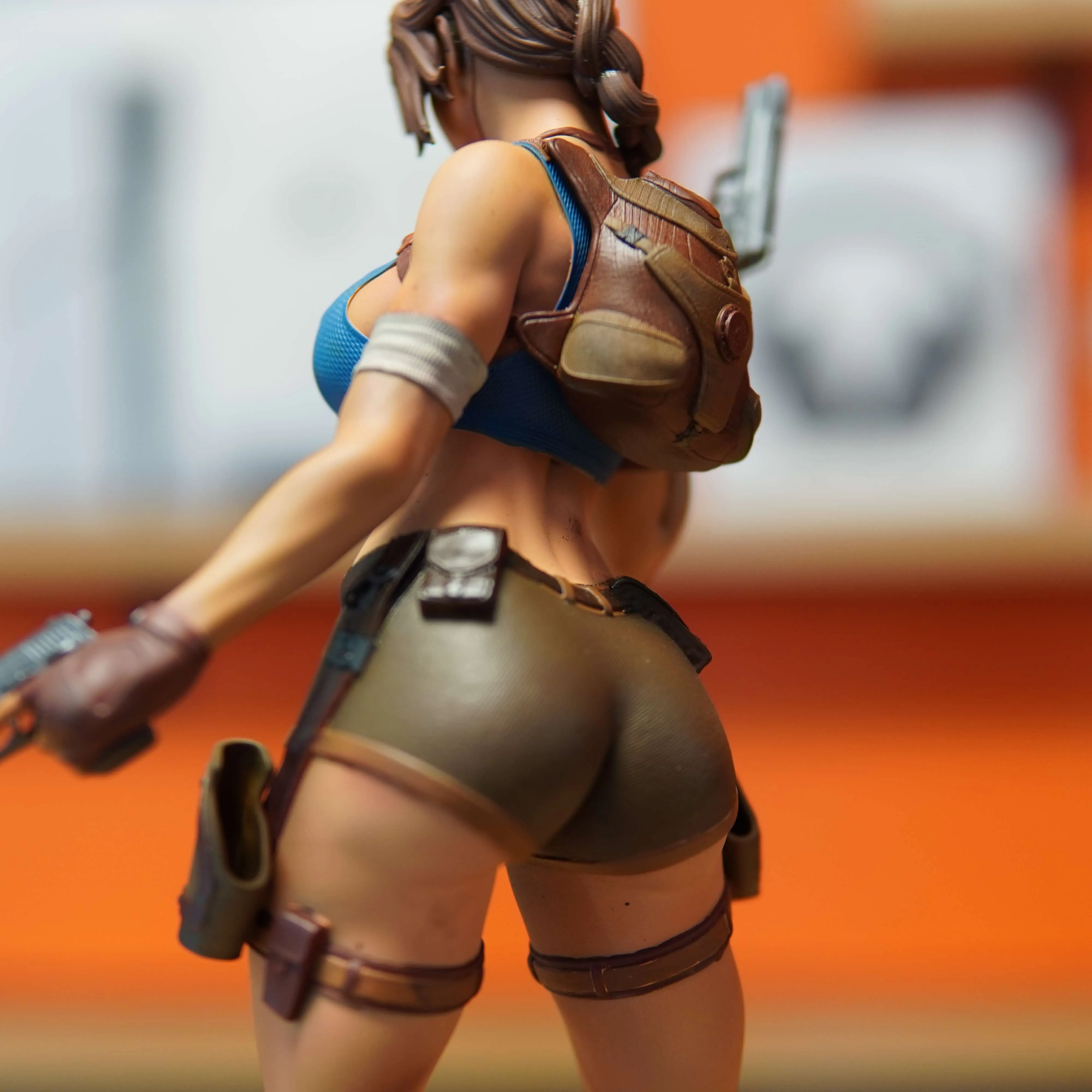 Lara Croft - Tomb Raider (Figurina Printata 3D, Rasina, Pictata / Finisaj Manual), 30cm - imagine 7