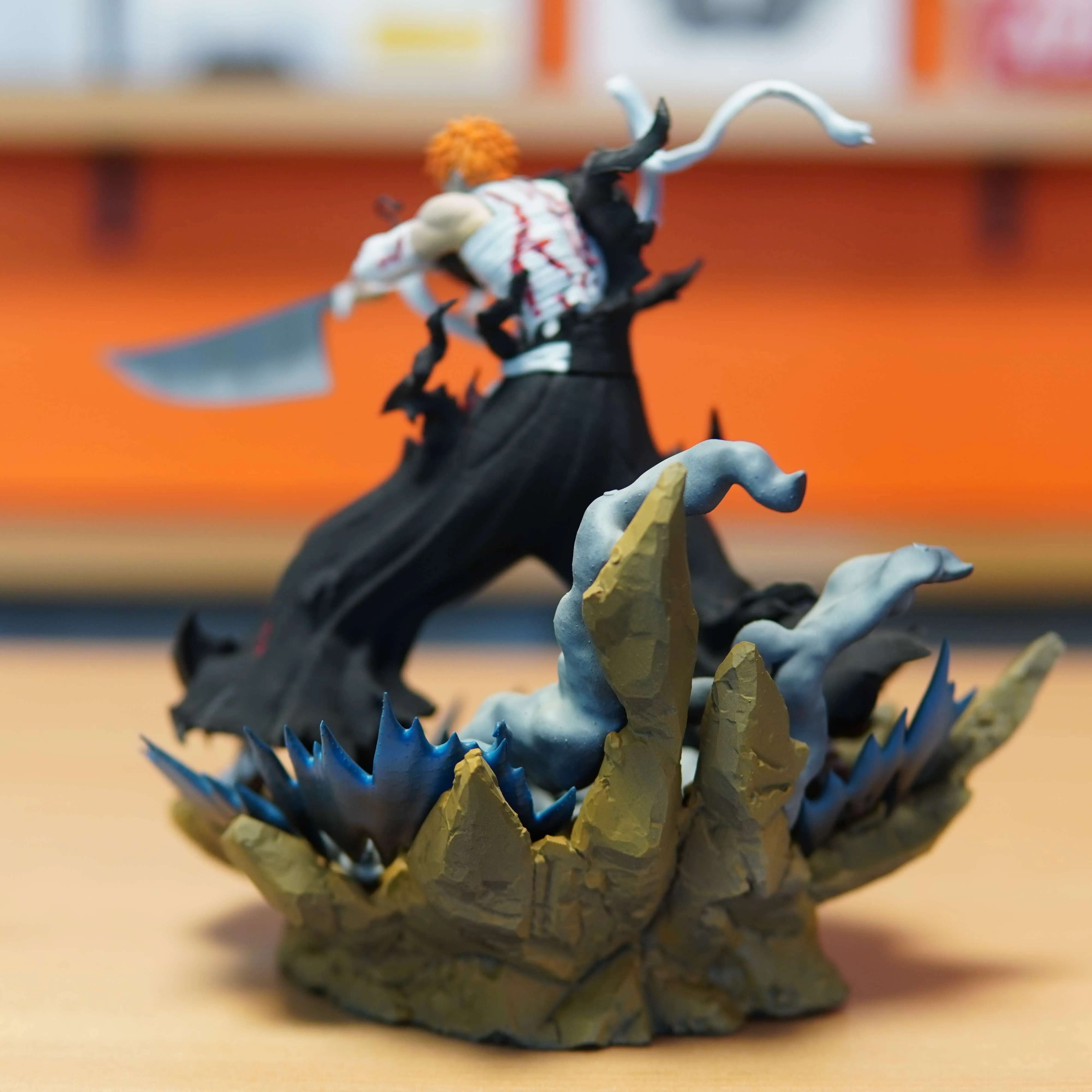 Ichigo Kurosaki - Bleach (Figurina Printata 3D, Rasina, Pictata / Finisaj Manual), 18cm - imagine 4