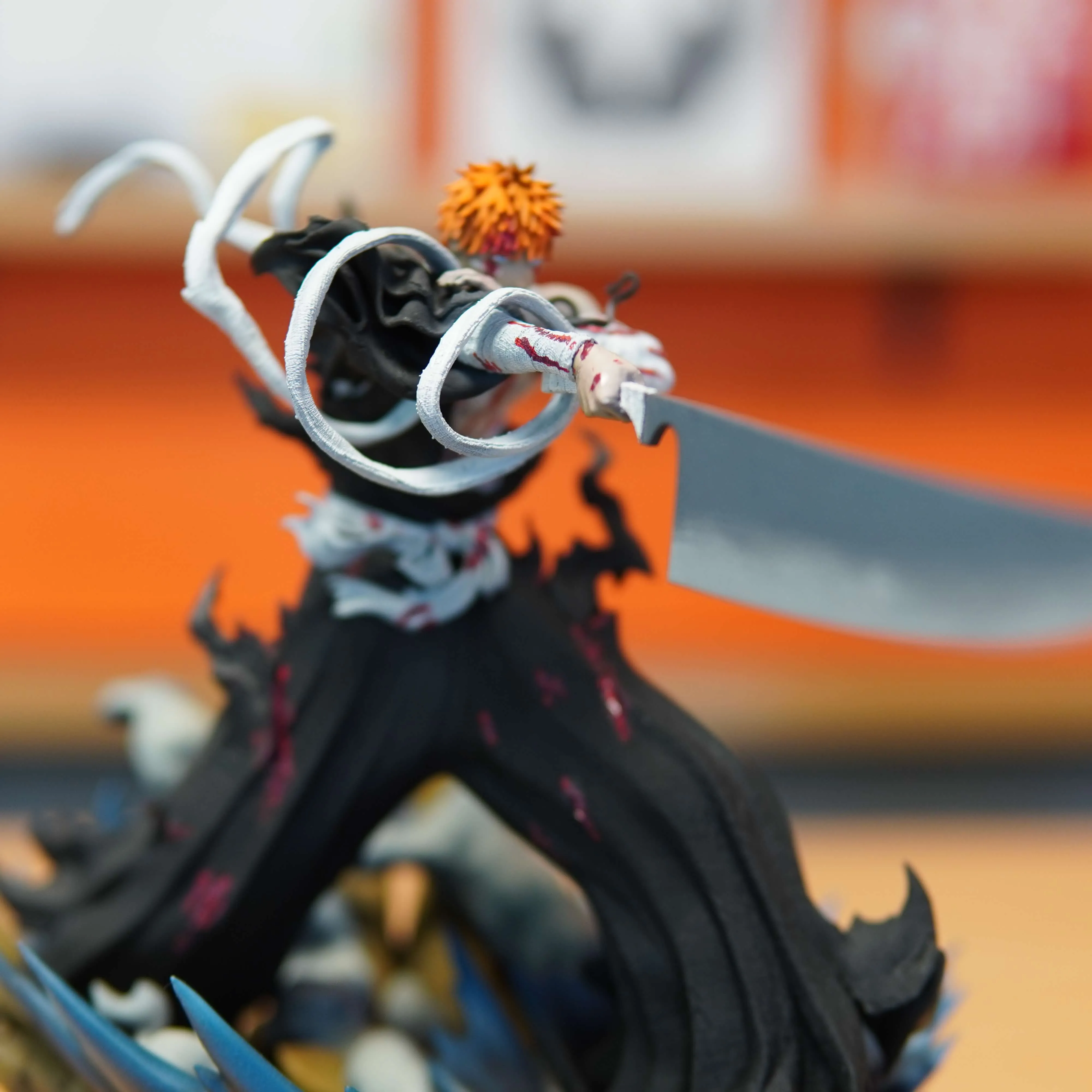 Ichigo Kurosaki - Bleach (Figurina Printata 3D, Rasina, Pictata / Finisaj Manual), 18cm - imagine 6