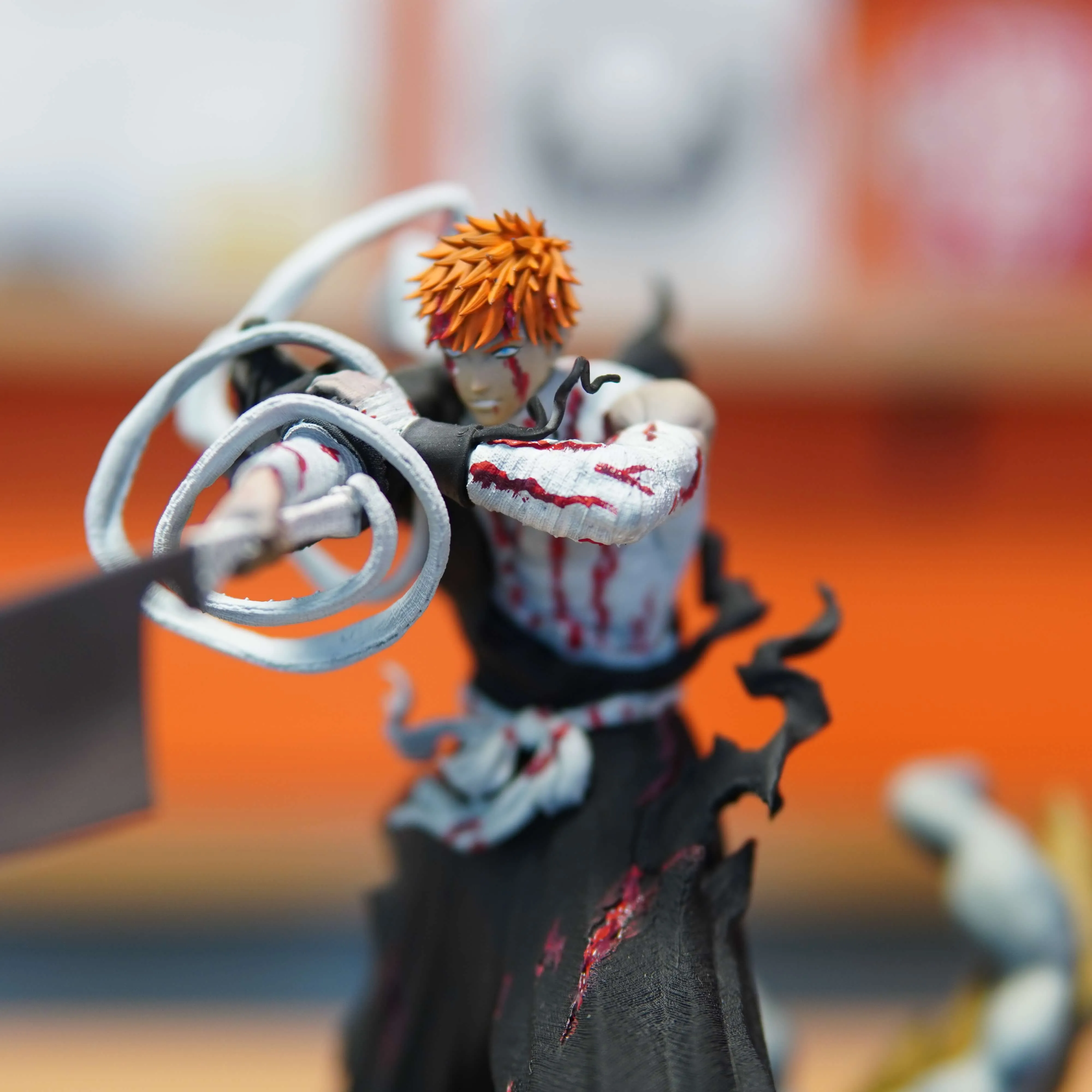 Ichigo Kurosaki - Bleach (Figurina Printata 3D, Rasina, Pictata / Finisaj Manual), 18cm - imagine 7