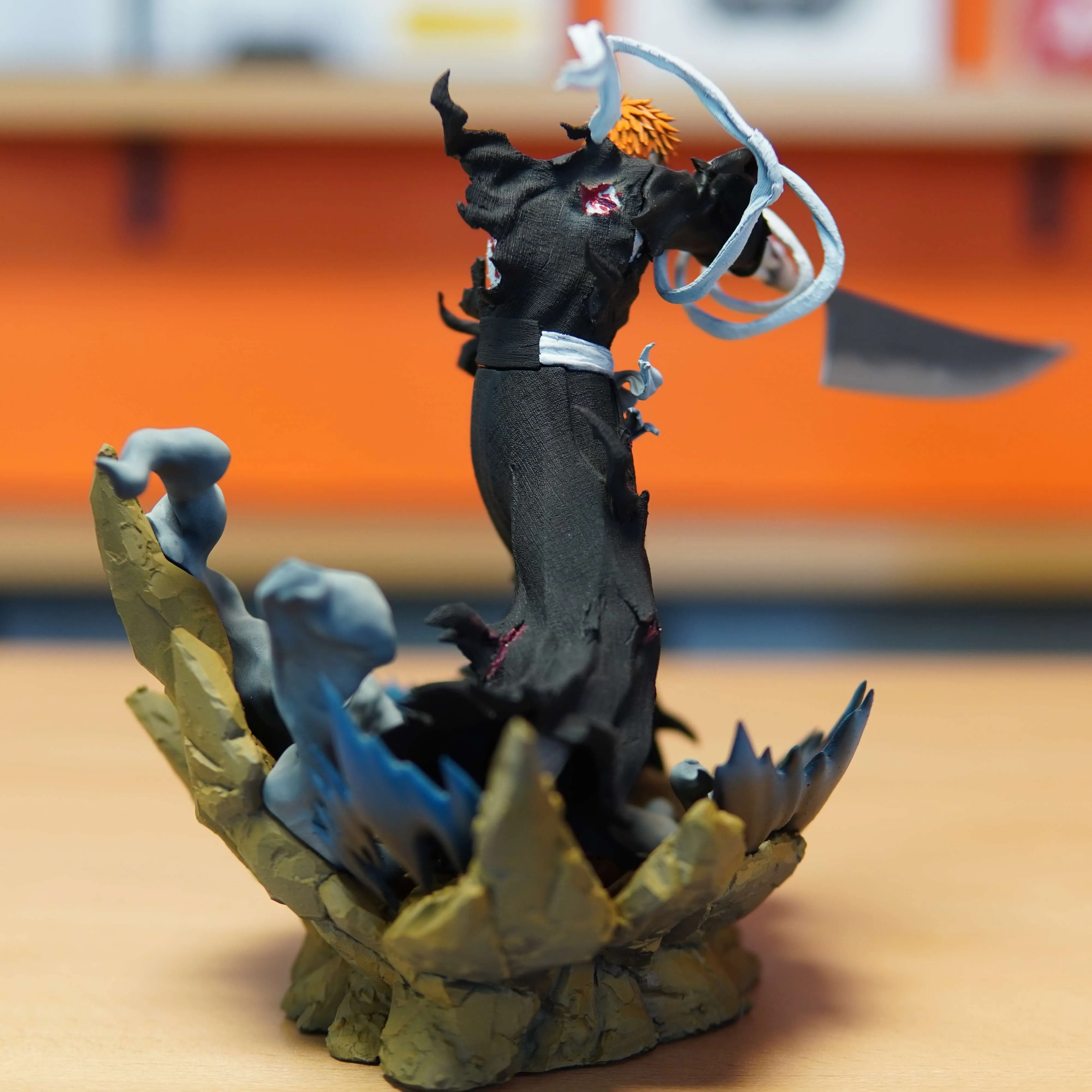 Ichigo Kurosaki - Bleach (Figurina Printata 3D, Rasina, Pictata / Finisaj Manual), 18cm - imagine 3
