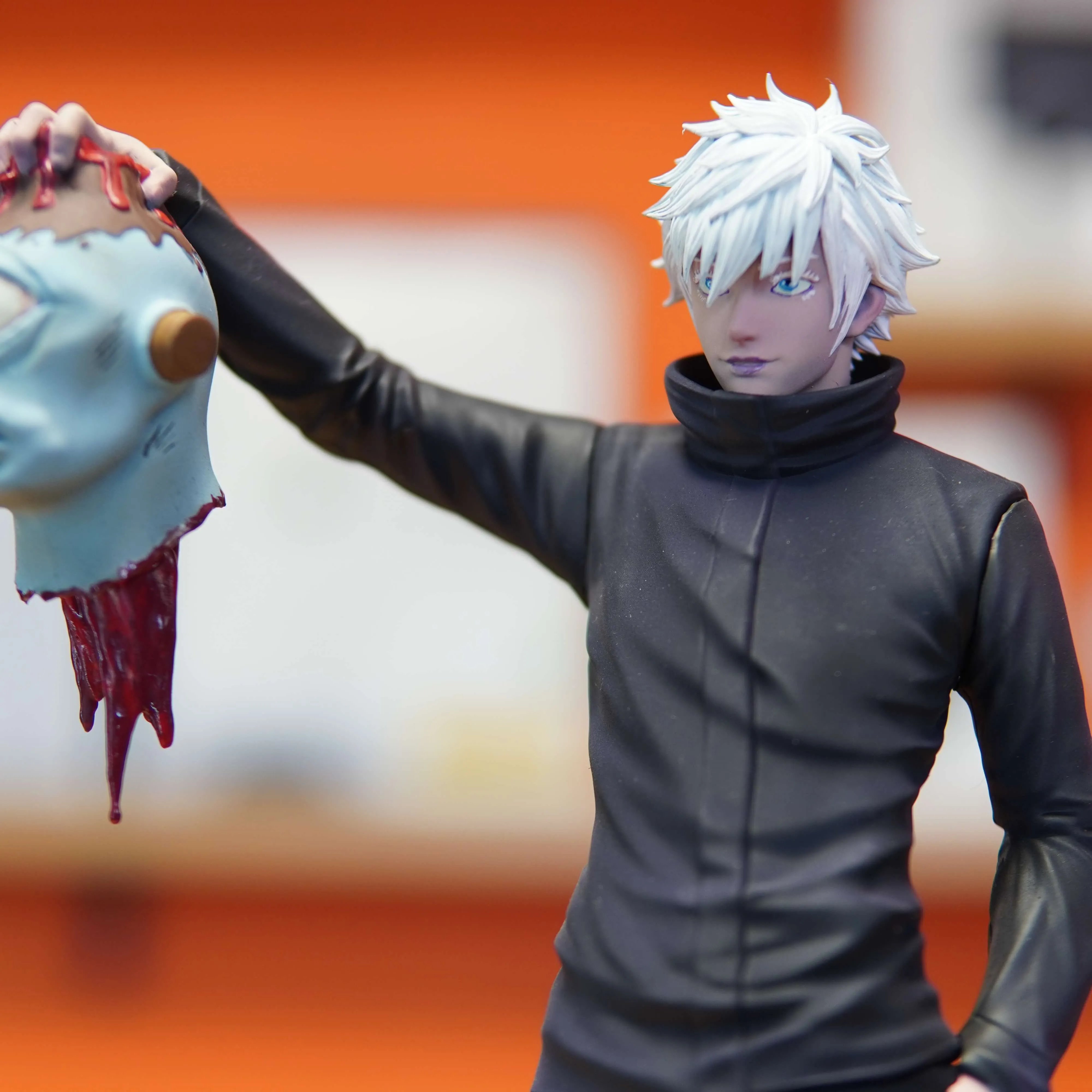 Gojo Satoru - Jujutsu Kaisen (Figurina Printata 3D, Rasina, Pictata / Finisaj Manual), 27cm - imagine 7