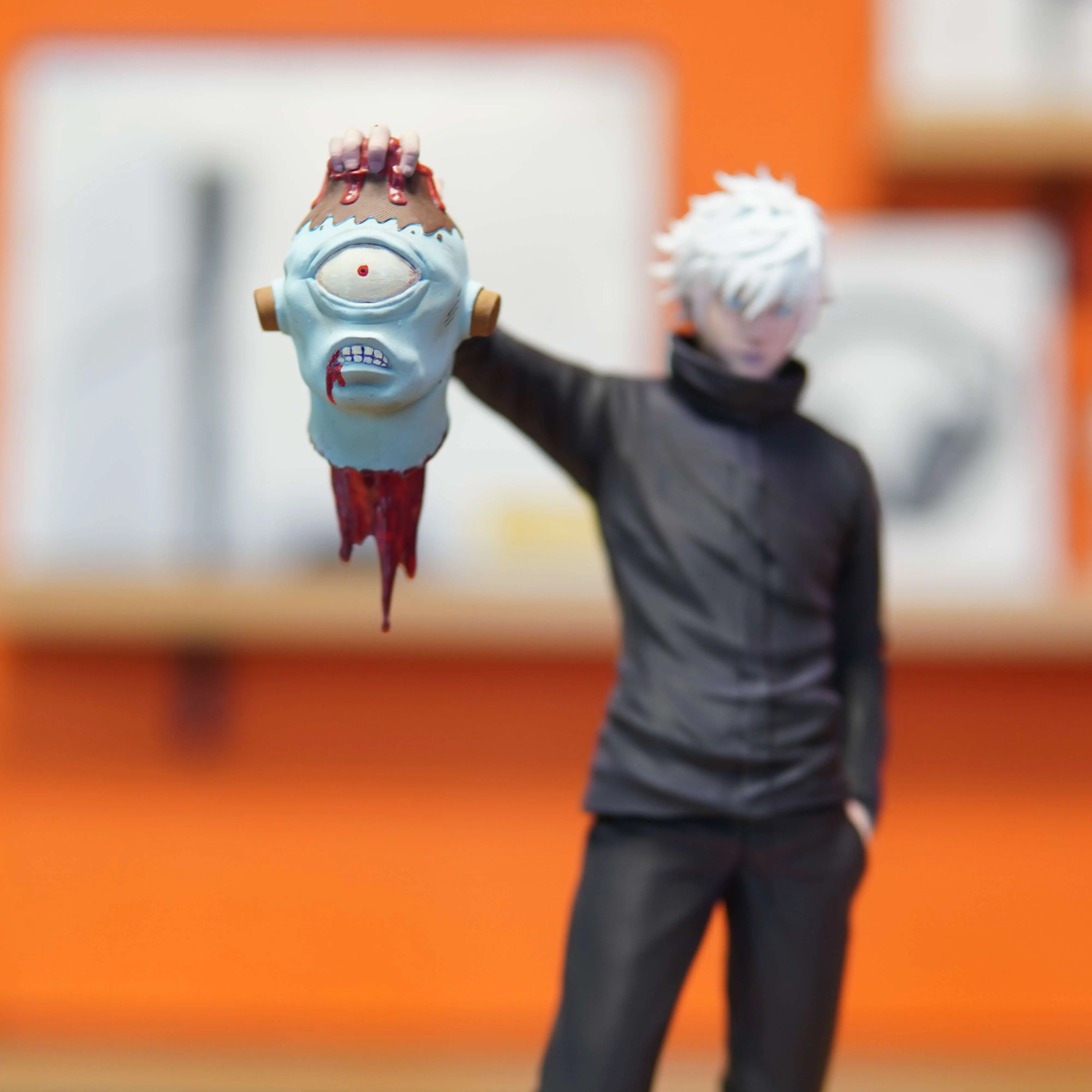 Gojo Satoru - Jujutsu Kaisen (Figurina Printata 3D, Rasina, Pictata / Finisaj Manual), 27cm - imagine 3