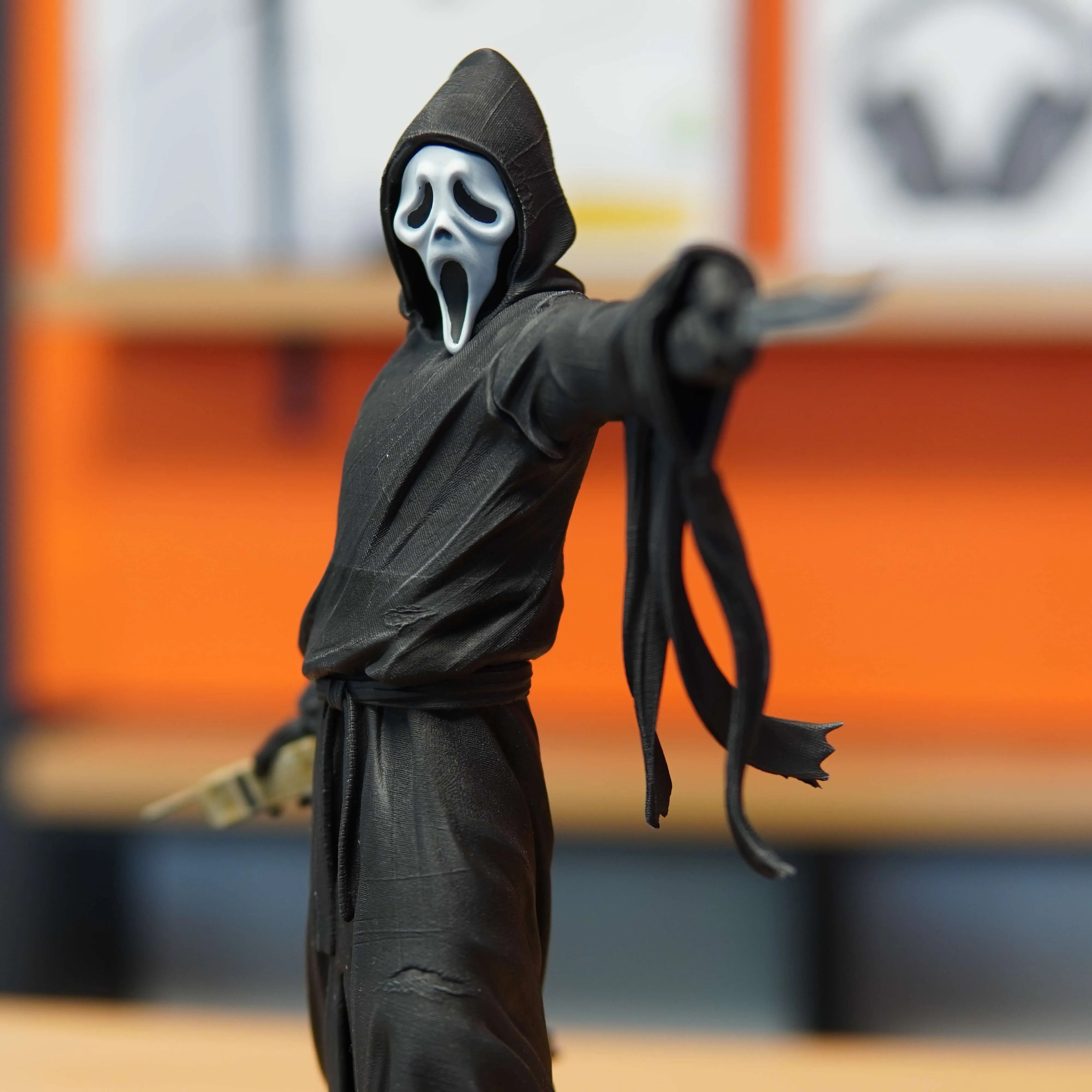 Ghost Face - Scary Movie (Figurina Printata 3D, Rasina, Pictata / Finisaj Manual), 31cm - imagine 7