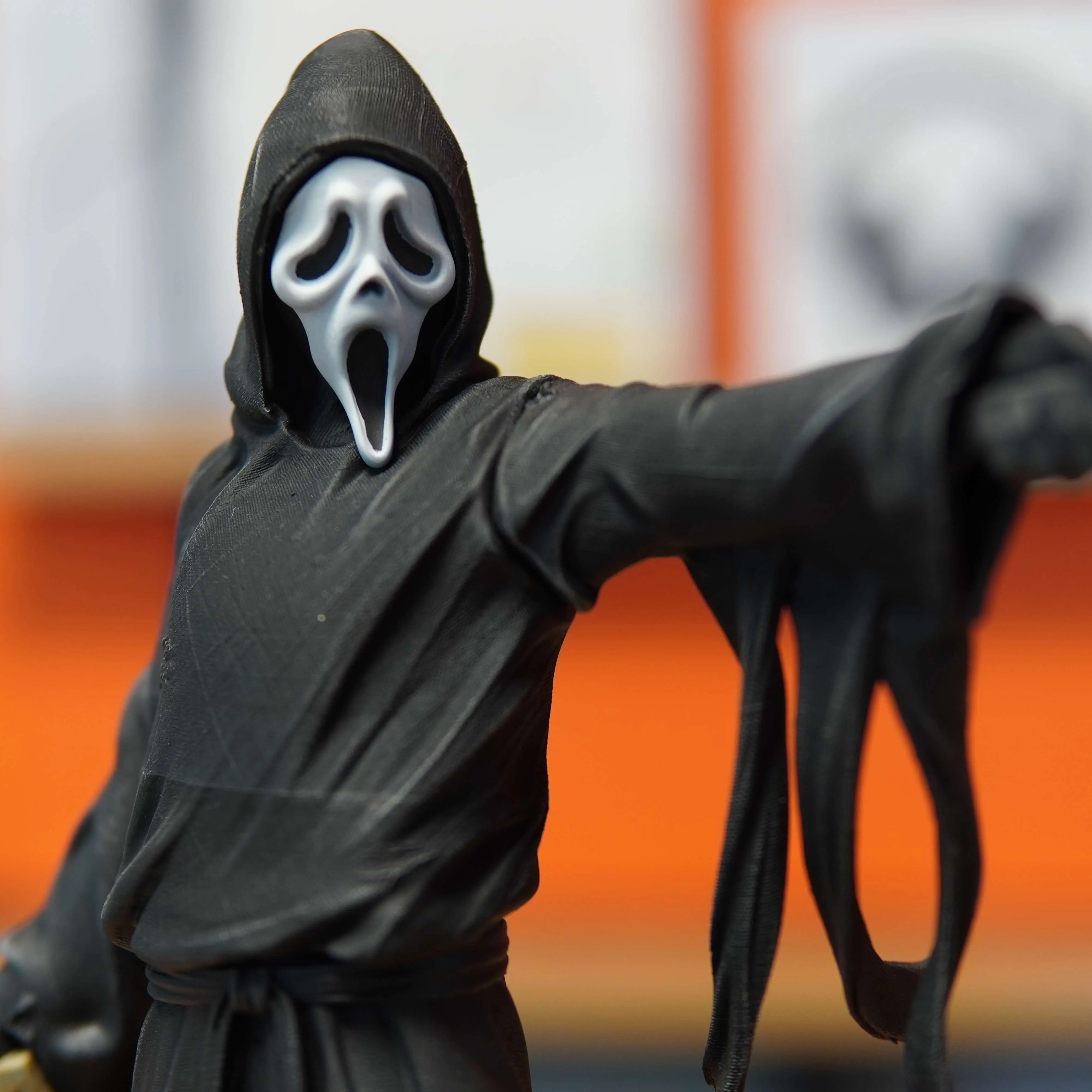 Ghost Face - Scary Movie (Figurina Printata 3D, Rasina, Pictata / Finisaj Manual), 31cm - imagine 10