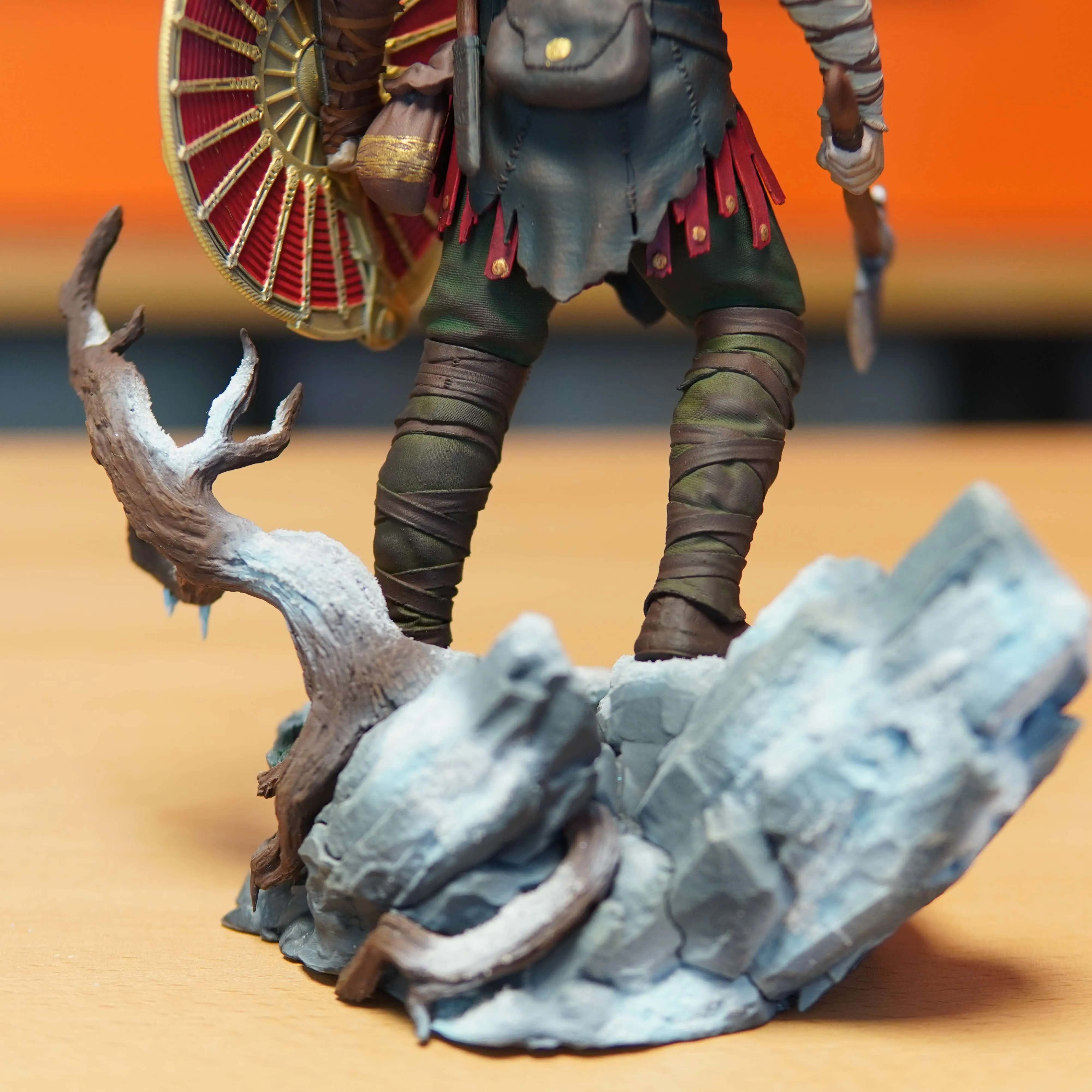 Kratos - God of War (Figurina Printata 3D, Rasina, Pictata / Finisaj Manual), 23cm - imagine 8
