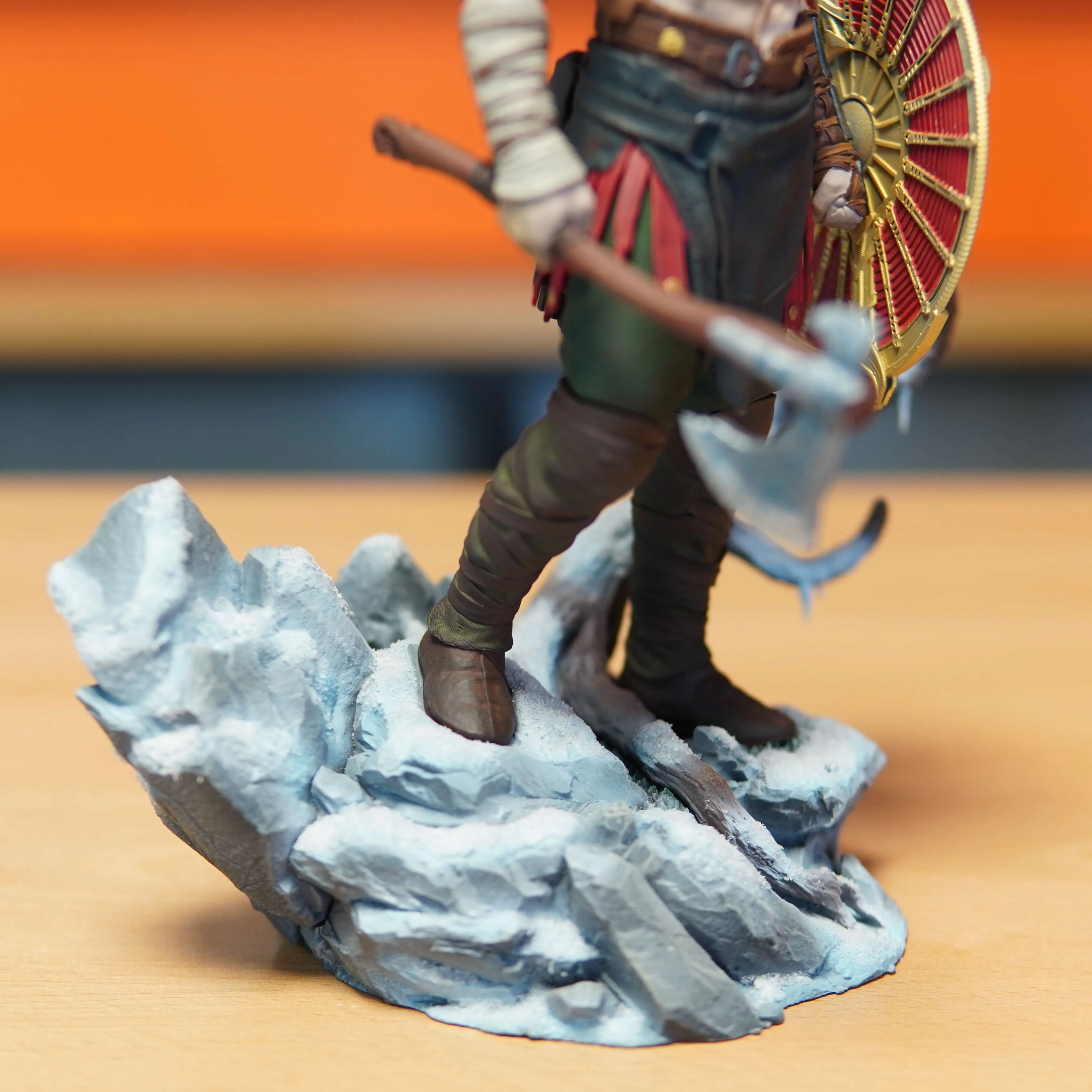 Kratos - God of War (Figurina Printata 3D, Rasina, Pictata / Finisaj Manual), 23cm - imagine 5