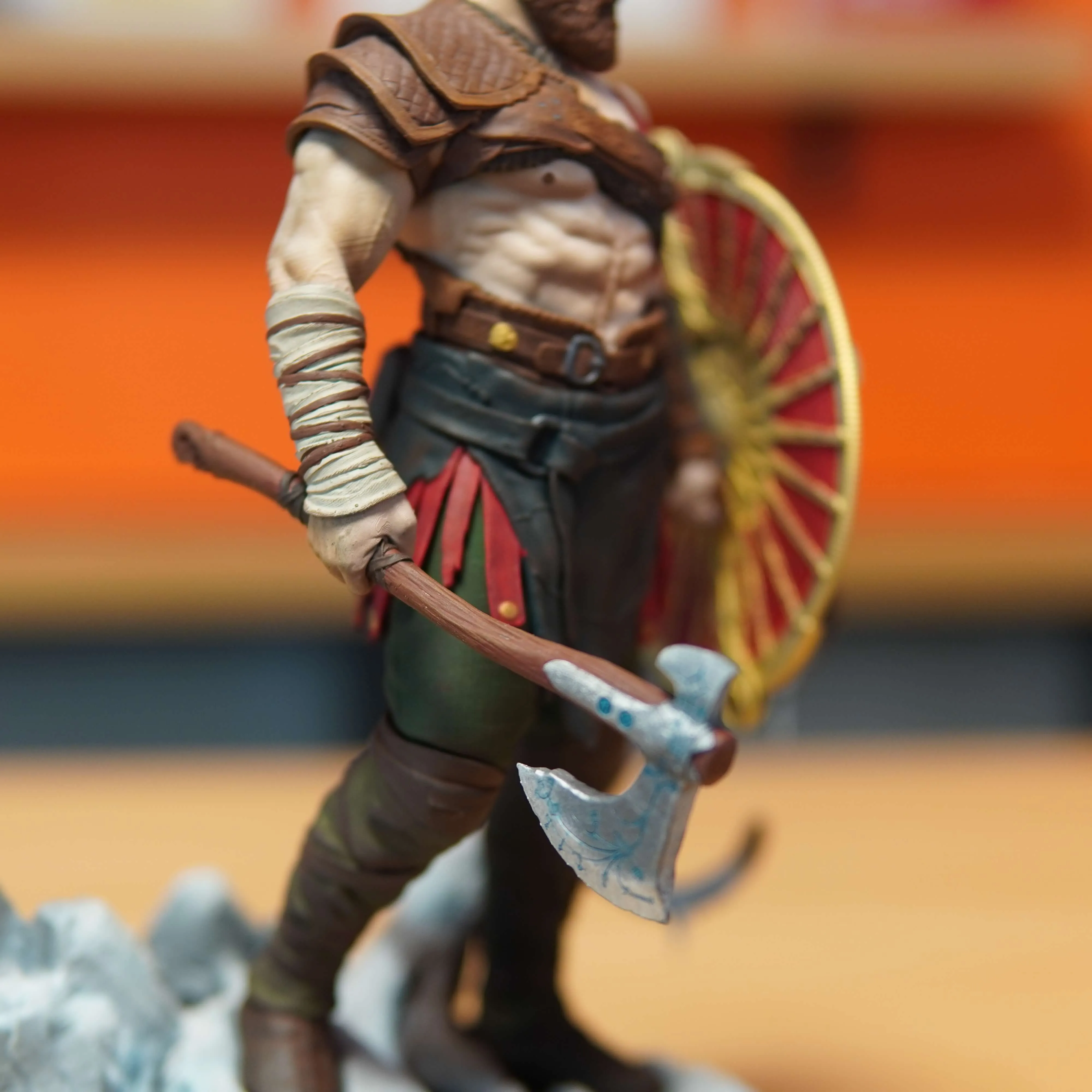 Kratos - God of War (Figurina Printata 3D, Rasina, Pictata / Finisaj Manual), 23cm - imagine 6