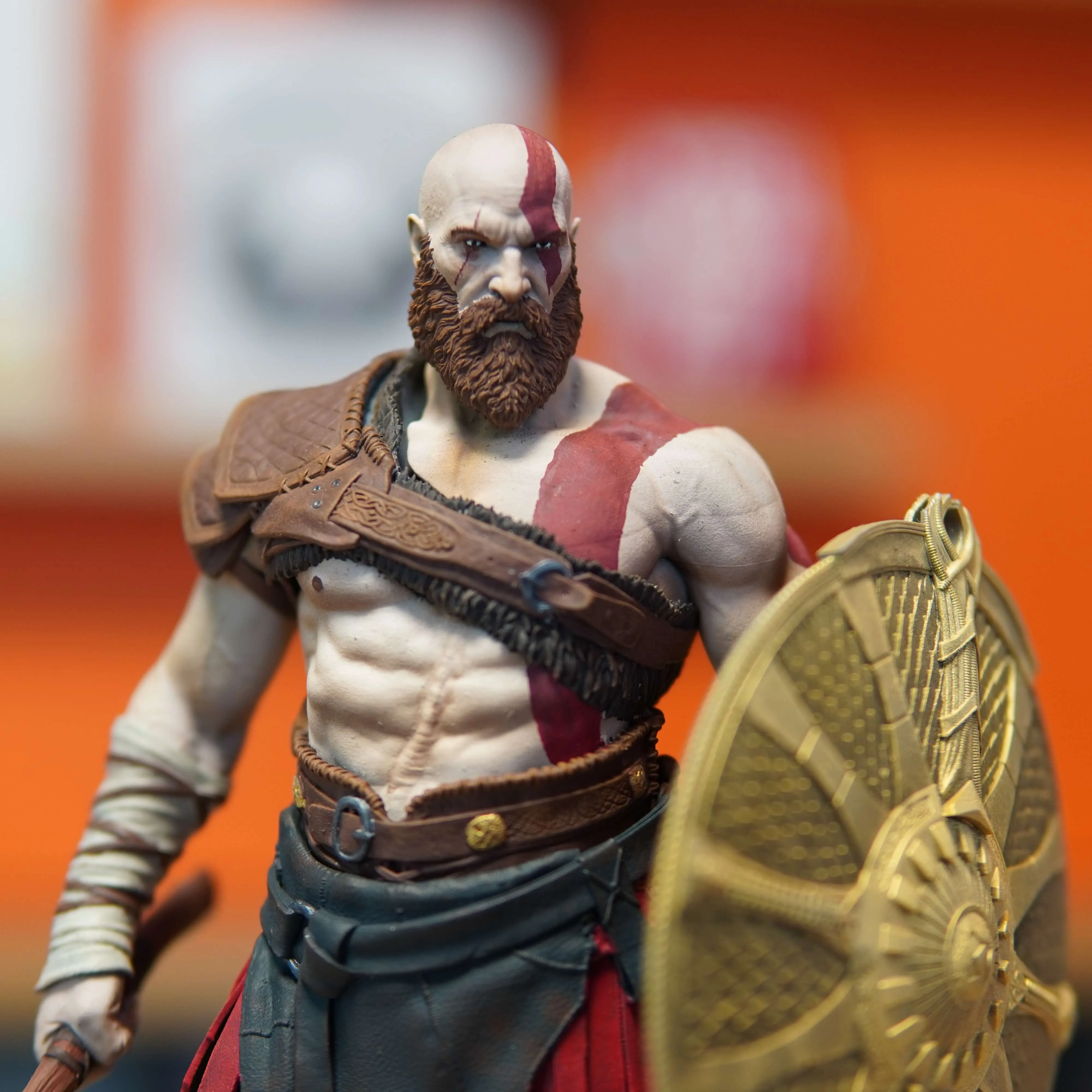 Kratos - God of War (Figurina Printata 3D, Rasina, Pictata / Finisaj Manual), 23cm - imagine 9