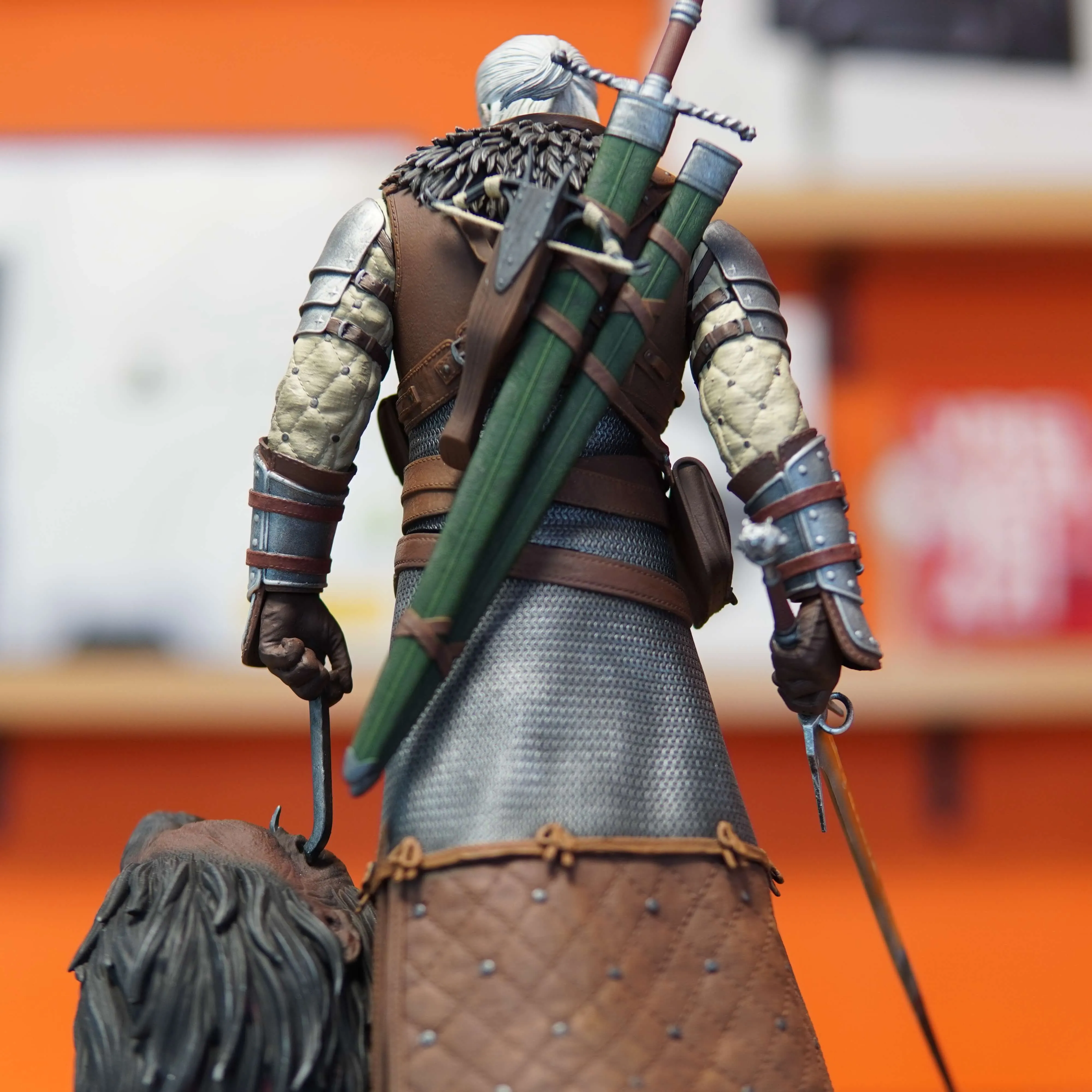 Geralt of Rivia - The Witcher (Figurina Printata 3D, Rasina, Pictata / Finisaj Manual), 36cm - imagine 8