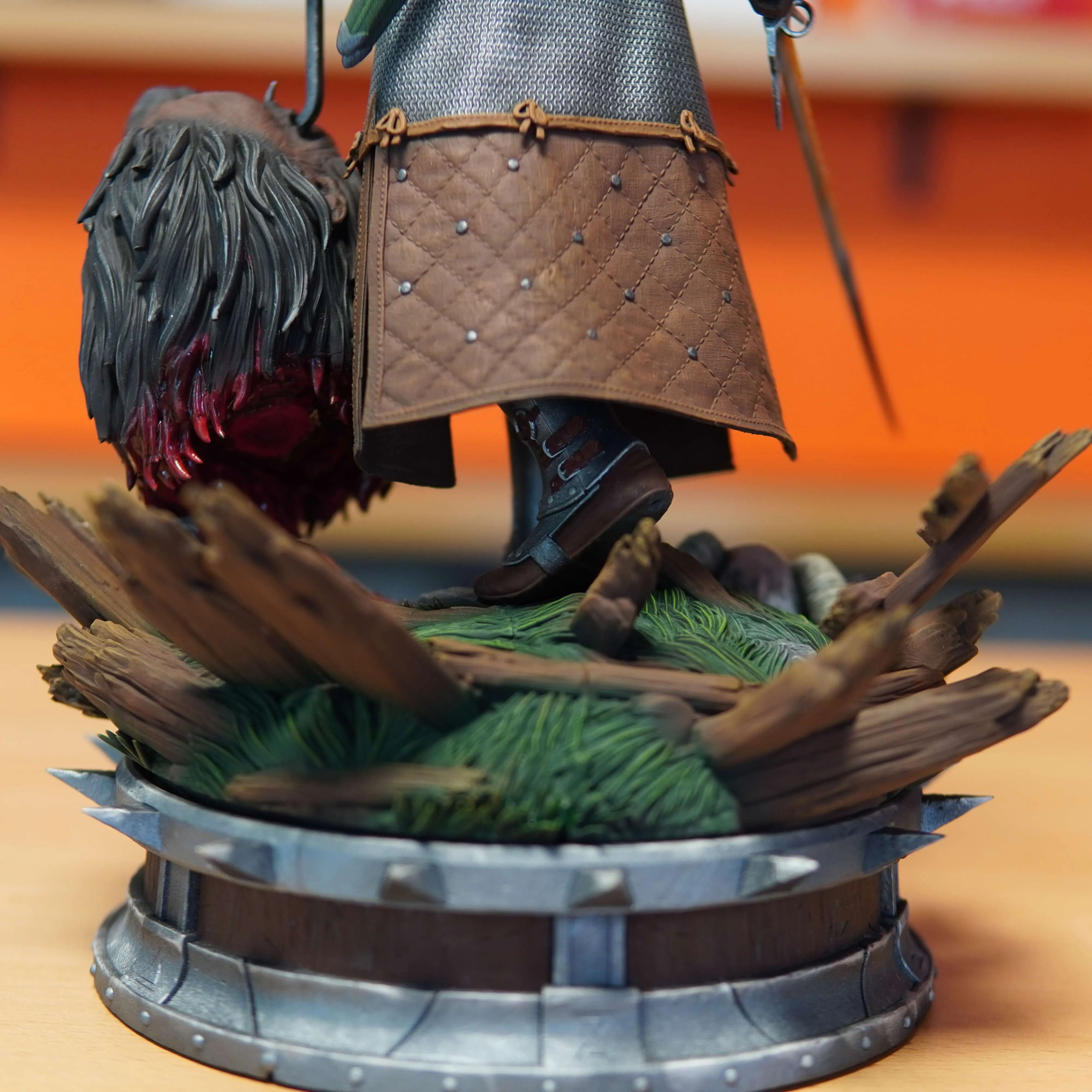 Geralt of Rivia - The Witcher (Figurina Printata 3D, Rasina, Pictata / Finisaj Manual), 36cm - imagine 9