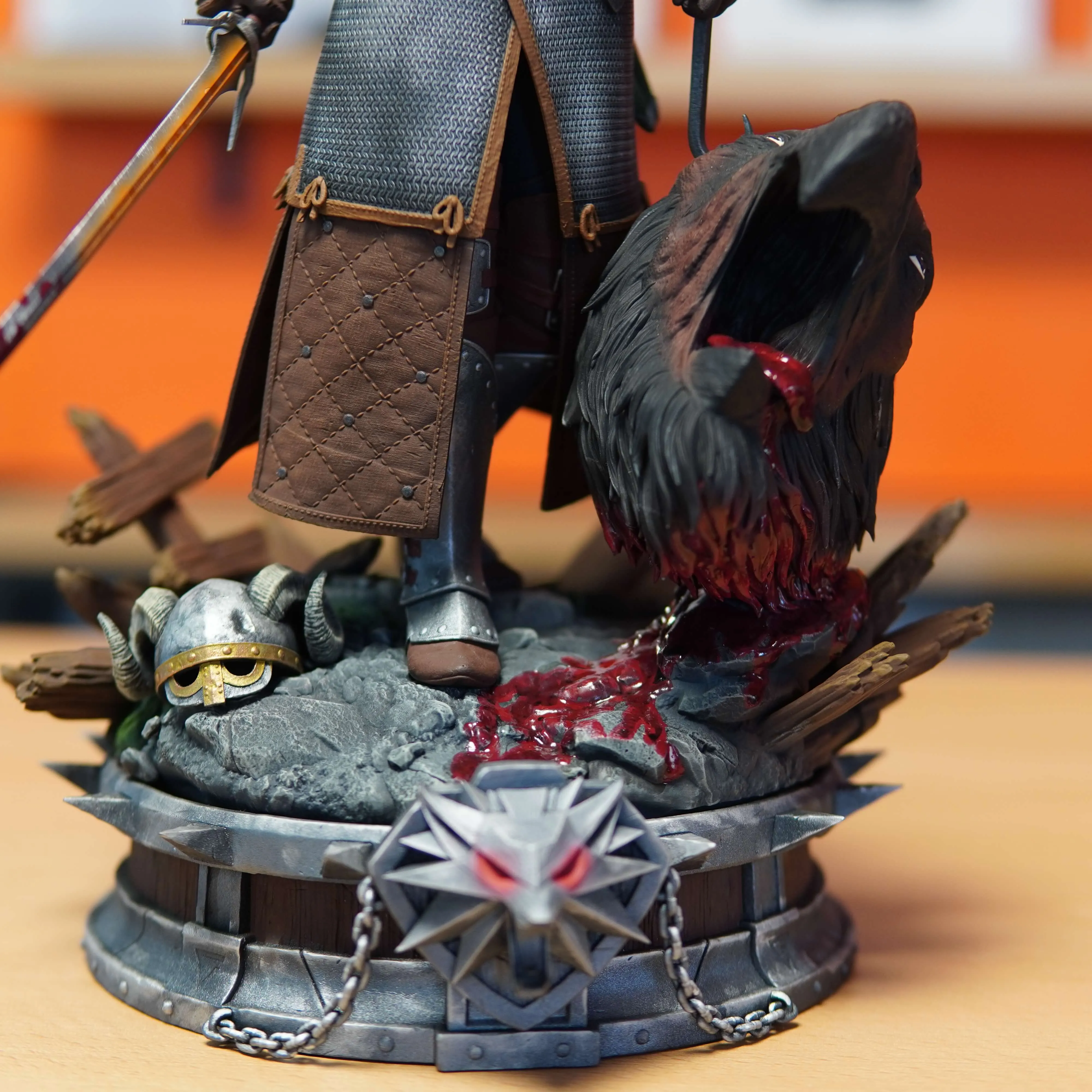 Geralt of Rivia - The Witcher (Figurina Printata 3D, Rasina, Pictata / Finisaj Manual), 36cm - imagine 5