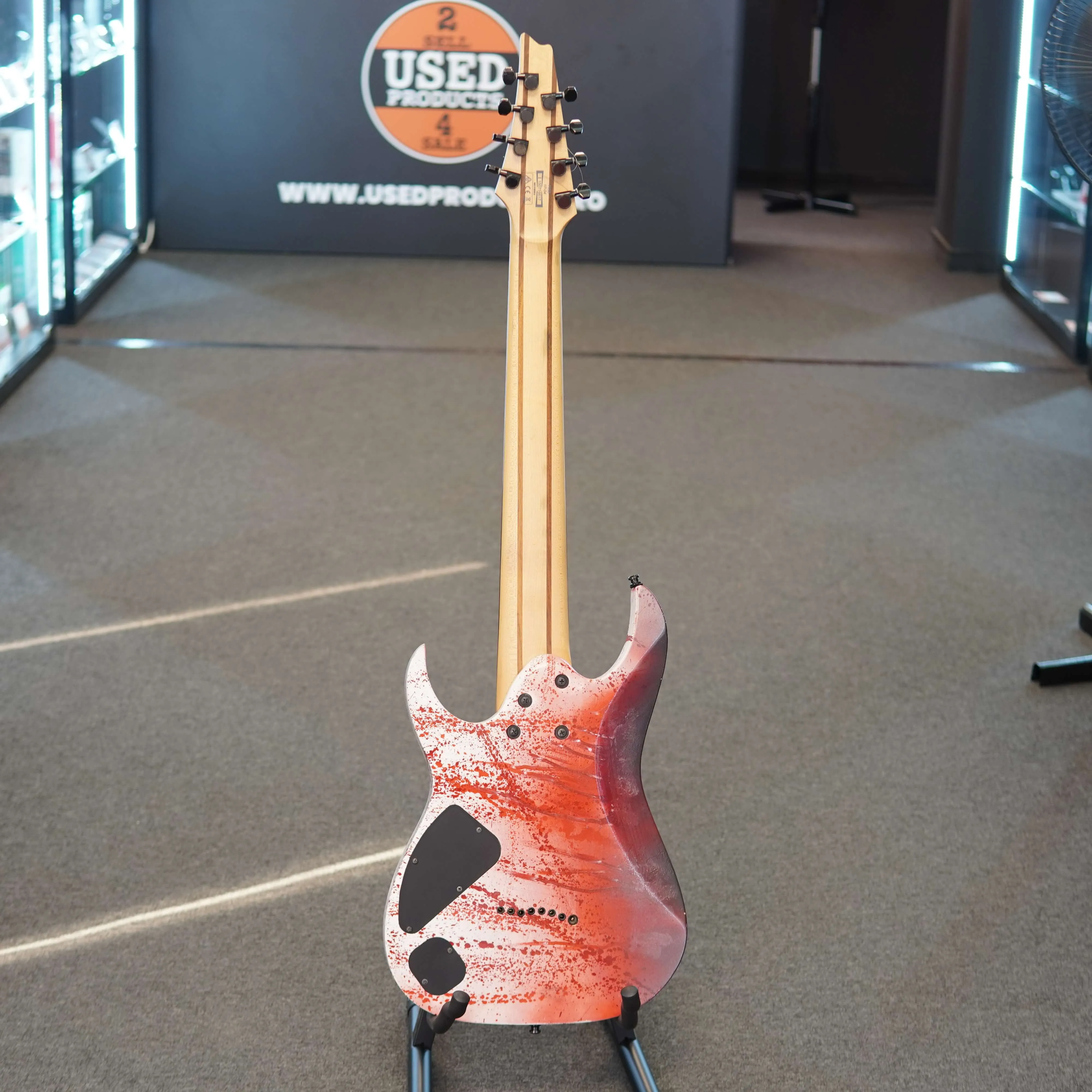 Chitara Electrica Ibanez RG8, Culoare Custom Pictata + Fishman Fluence Keith Merrow Set - imagine 4