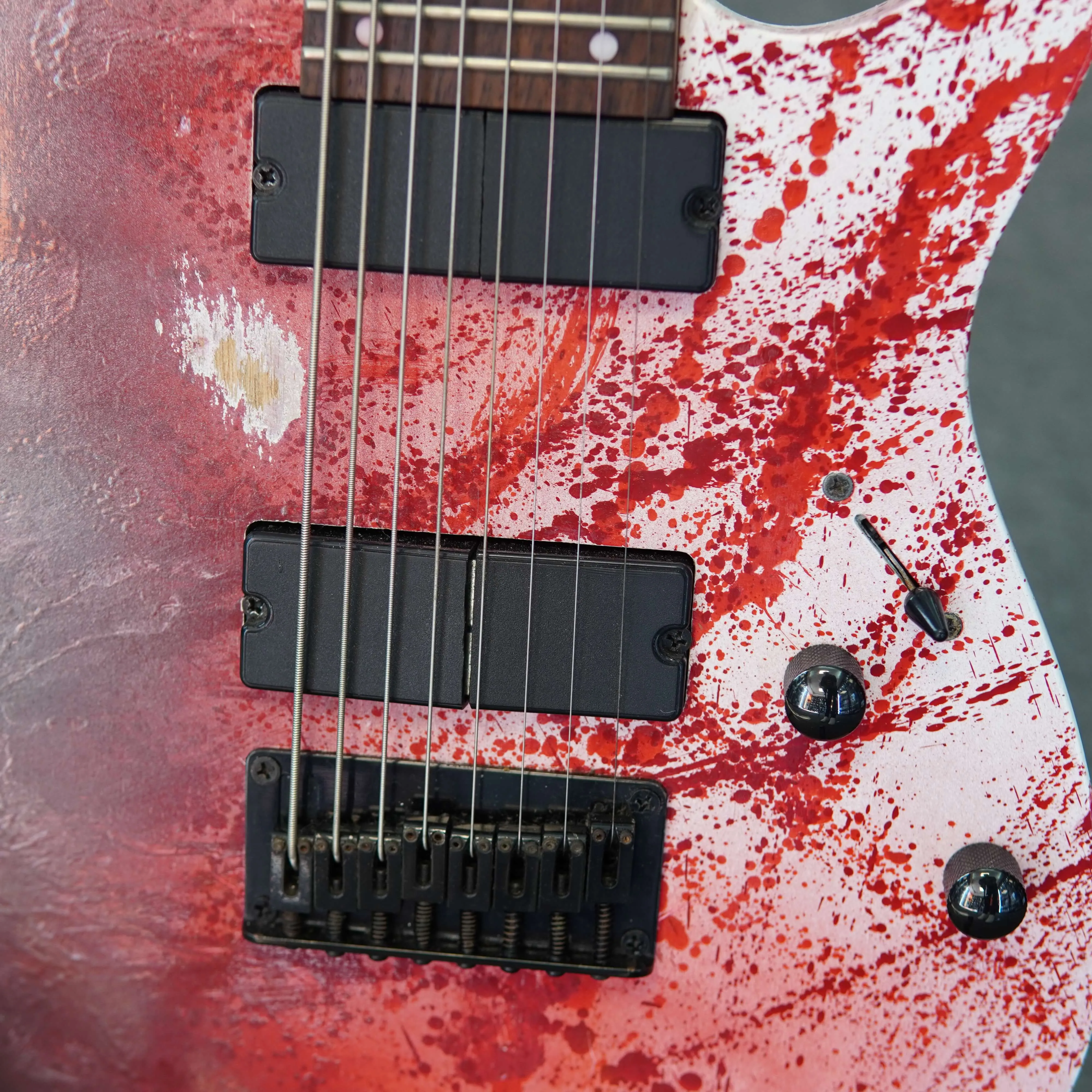 Chitara Electrica Ibanez RG8, Culoare Custom Pictata + Fishman Fluence Keith Merrow Set - imagine 7