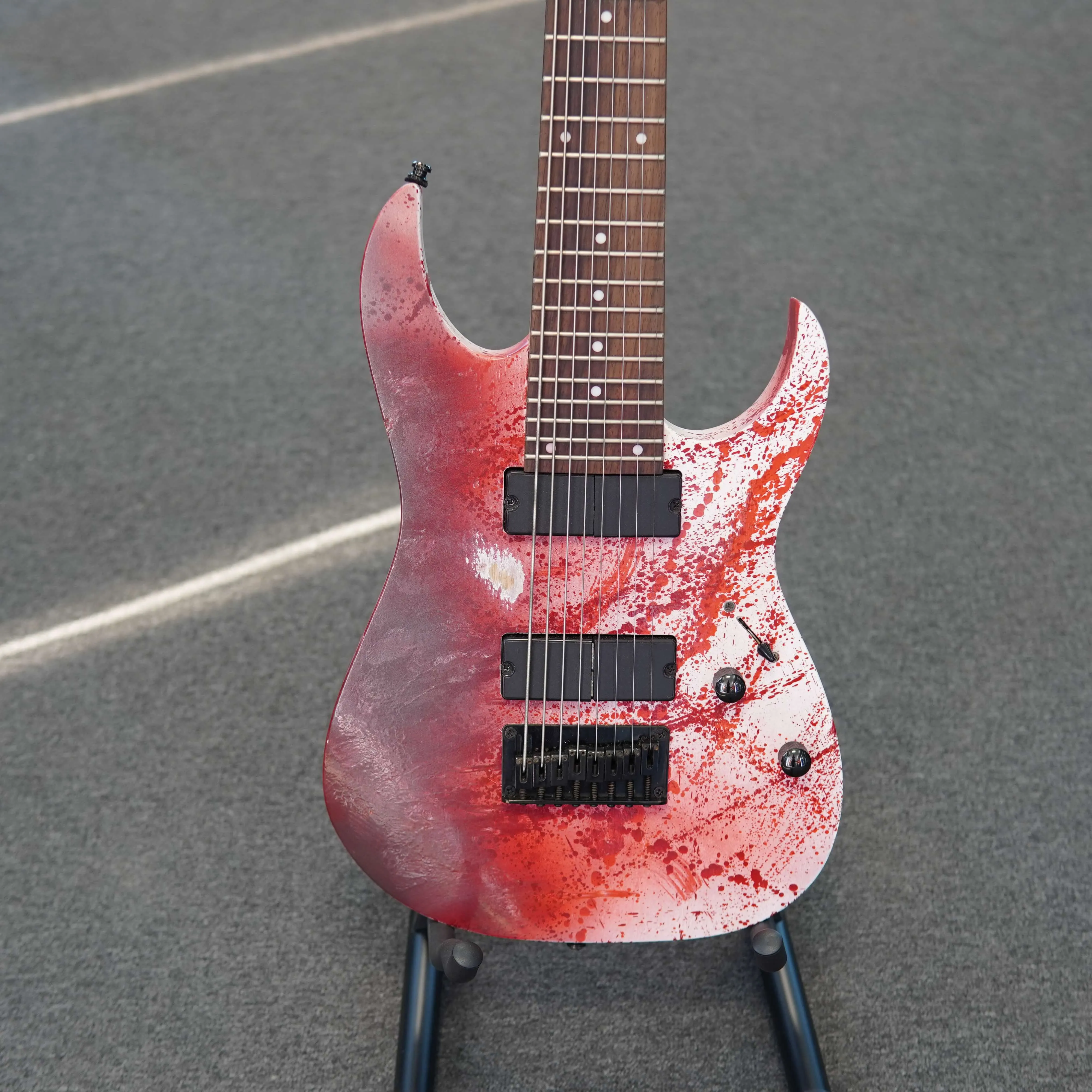 Chitara Electrica Ibanez RG8, Culoare Custom Pictata + Fishman Fluence Keith Merrow Set - imagine 2