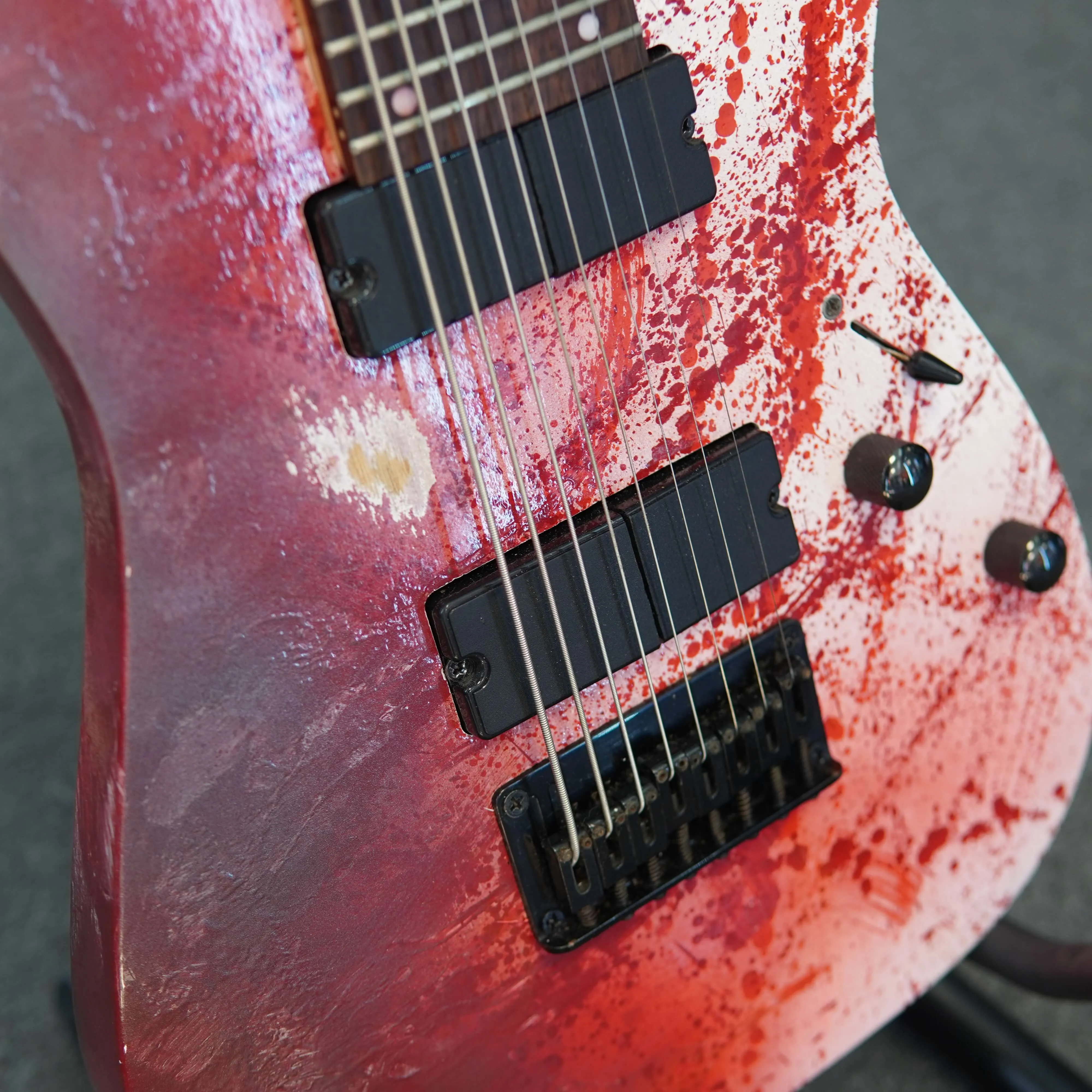 Chitara Electrica Ibanez RG8, Culoare Custom Pictata + Fishman Fluence Keith Merrow Set - imagine 10