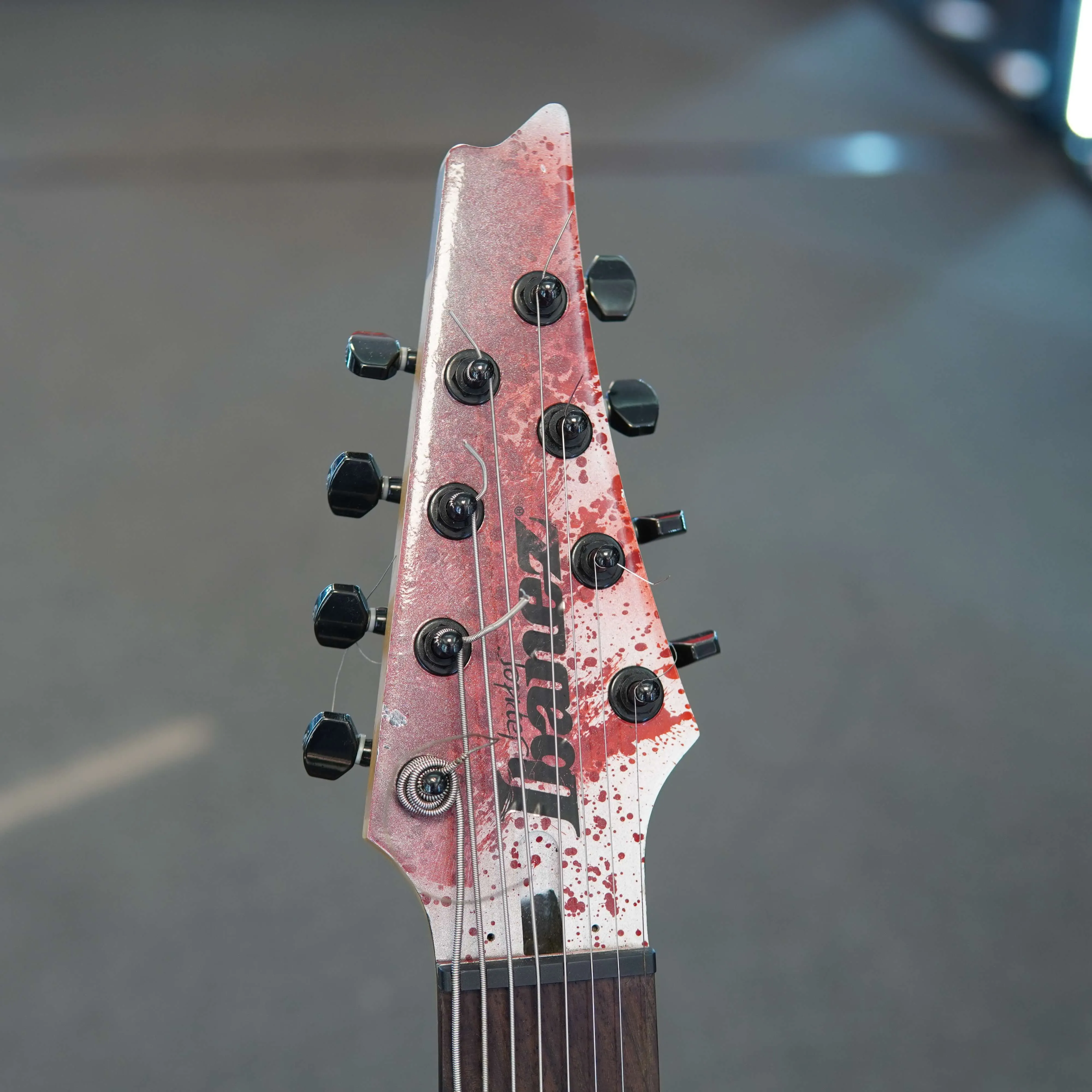 Chitara Electrica Ibanez RG8, Culoare Custom Pictata + Fishman Fluence Keith Merrow Set - imagine 3
