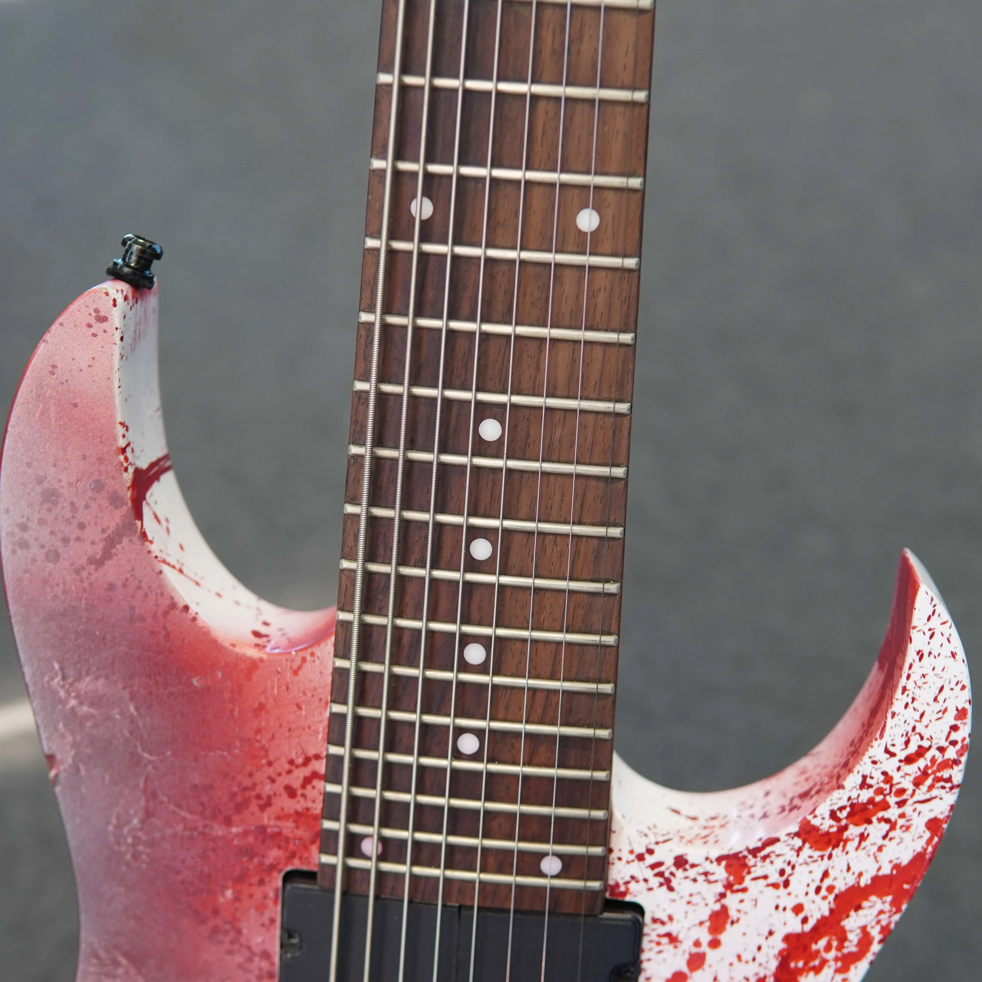 Chitara Electrica Ibanez RG8, Culoare Custom Pictata + Fishman Fluence Keith Merrow Set - imagine 8