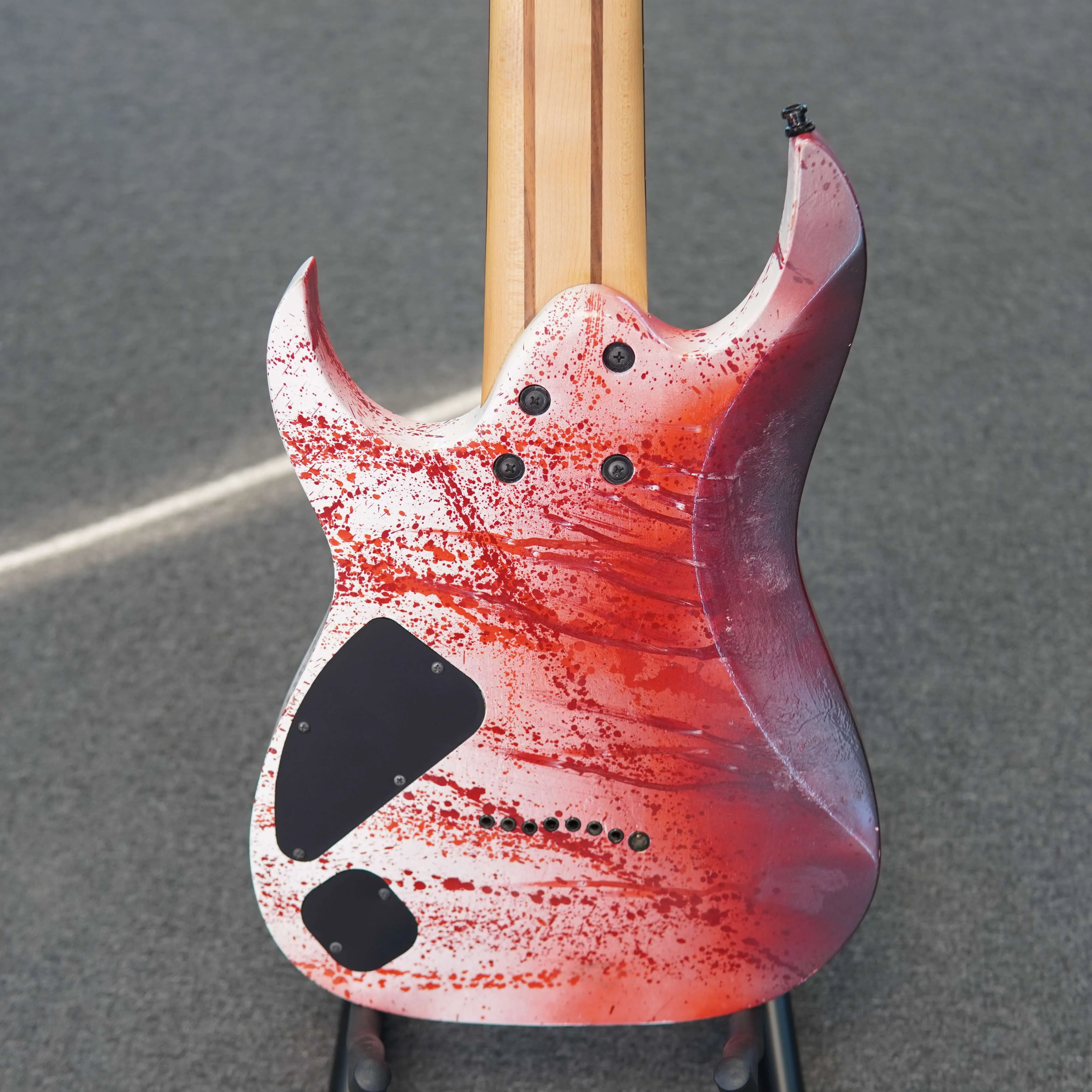 Chitara Electrica Ibanez RG8, Culoare Custom Pictata + Fishman Fluence Keith Merrow Set - imagine 5