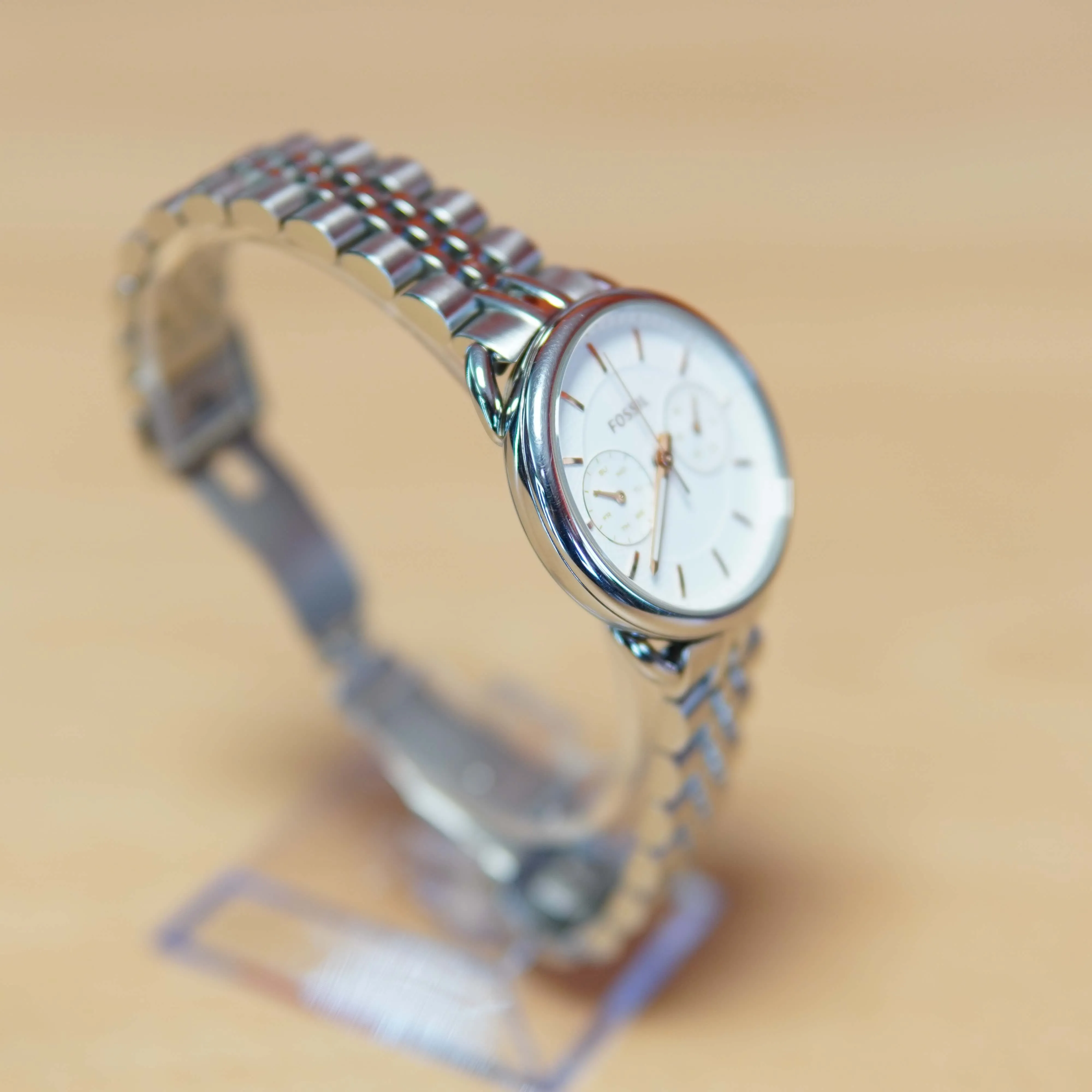 Ceas de Dama Fossil ES4223M, Stainless Steel, 5 ATM, Argintiu - imagine 3