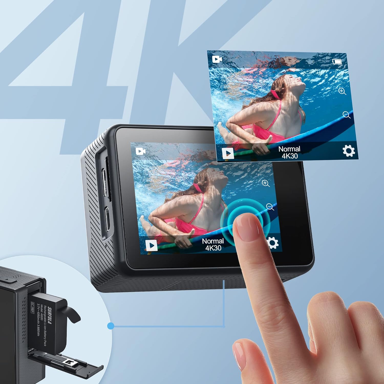 Camera video sport de actiune Surfola SF230 - imagine 3